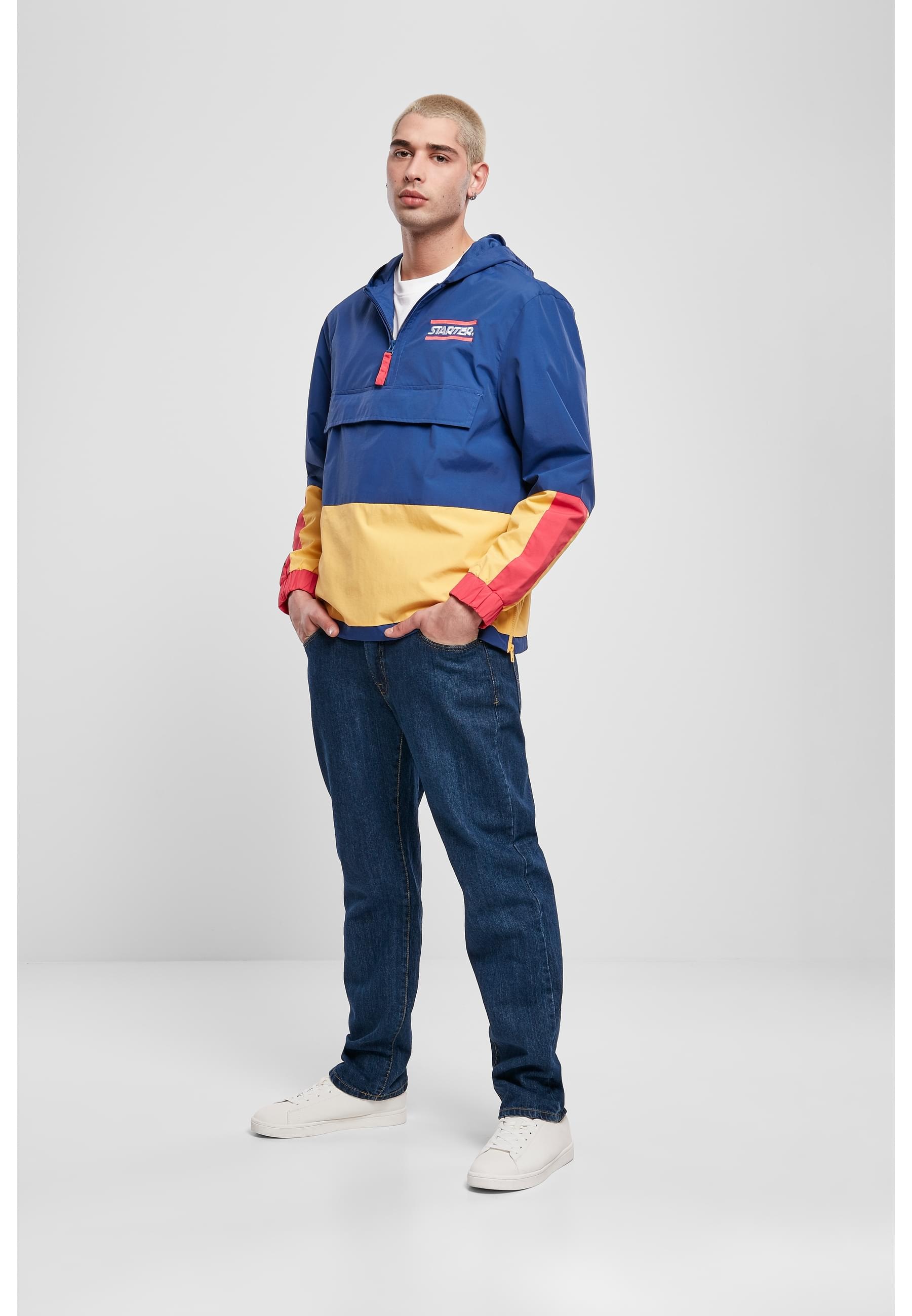 Starter Black Label Allwetterjacke »Starter Black Label Herren Starter Multicolored Logo Windbreaker« 1 Stk. tlg. mit Kapuze