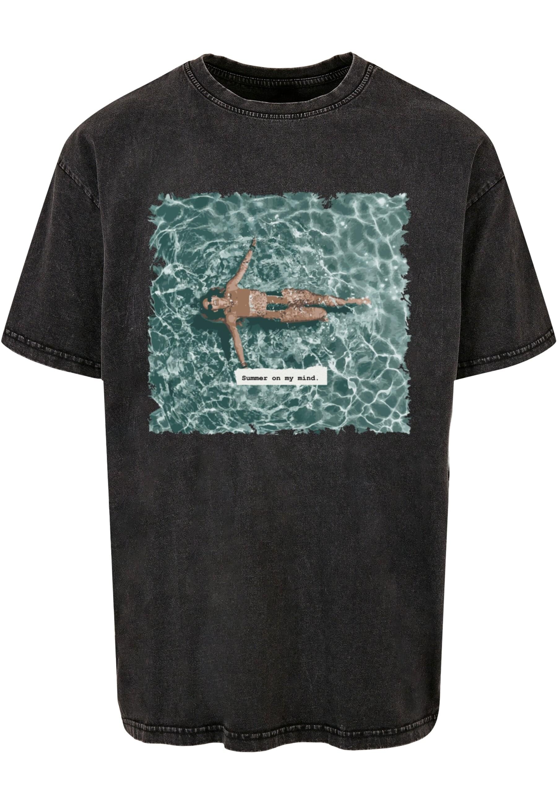 Merchcode T-Shirt »Merchcode Herren Summer - On My Mind Acid Washed Oversize Tee«, (1 tlg.)