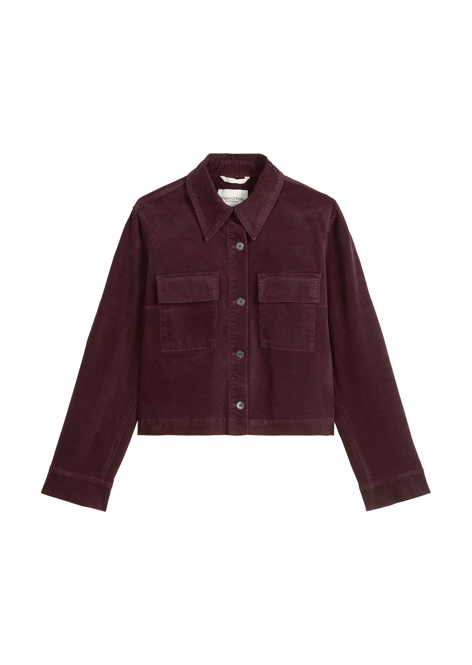 Marc O'Polo Kurzjacke aus Samt, , regular fit, aus Organic-Cotton-Viskose-Stretch