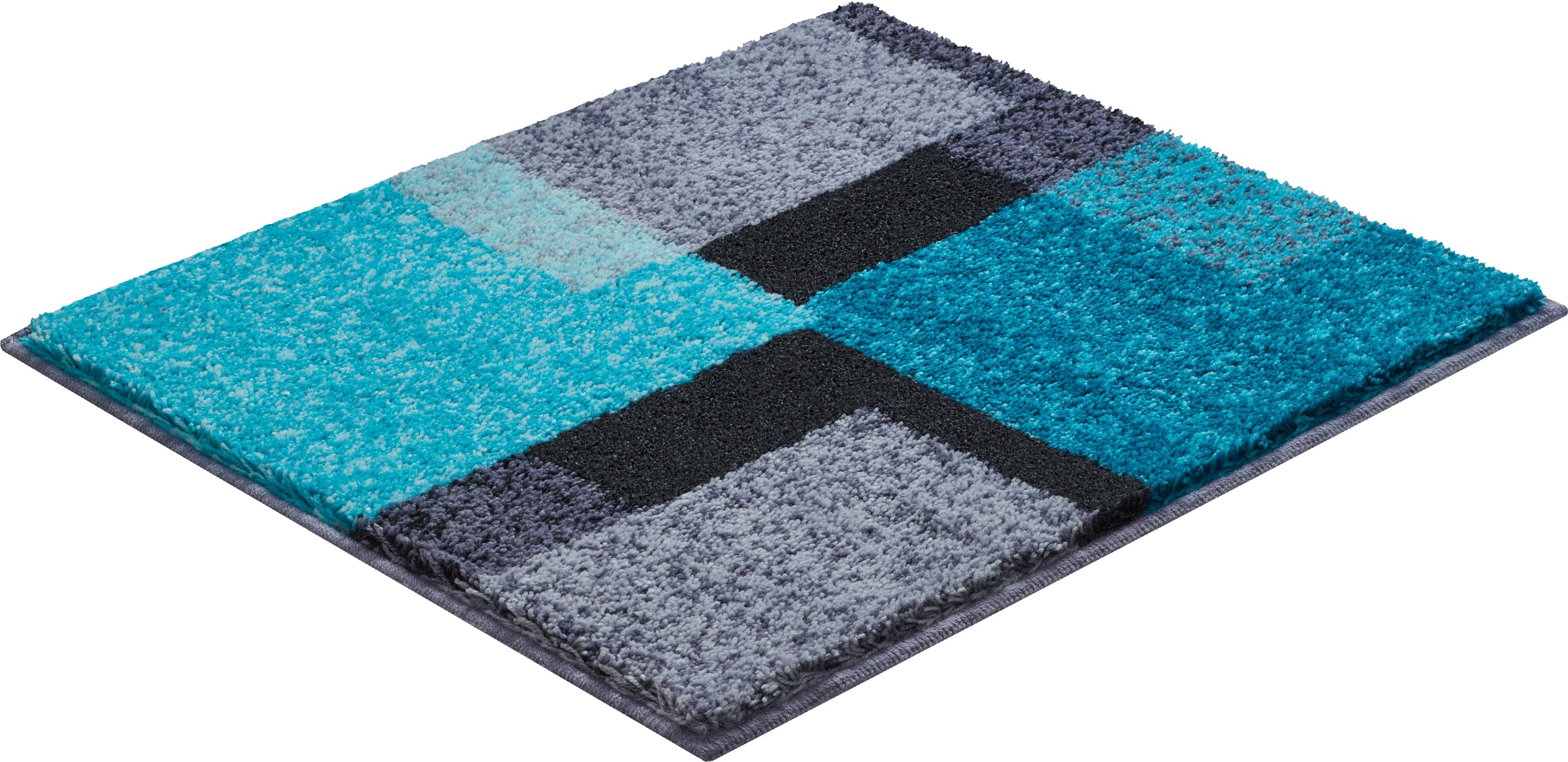 Badematte GRUND, H:20mm, blau, Polyacryl, Badematten, "Atala"