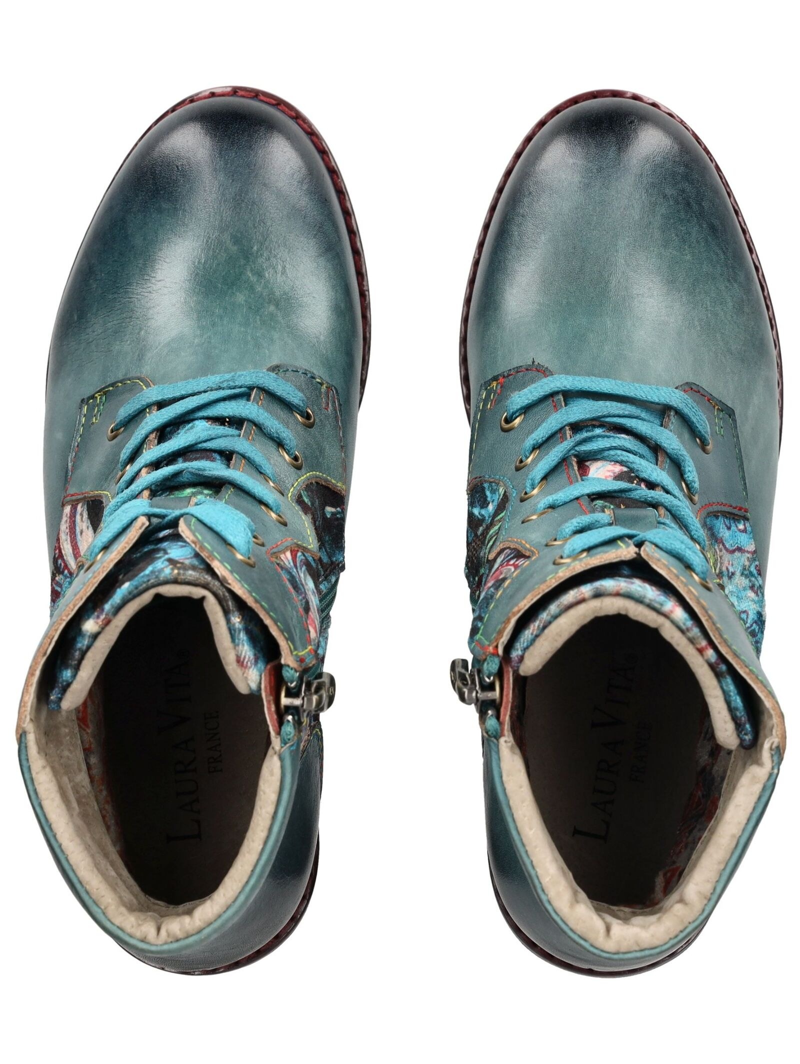 LAURA VITA Schnürstiefelette »LAURA VITA Stiefelette Leder/Textil«