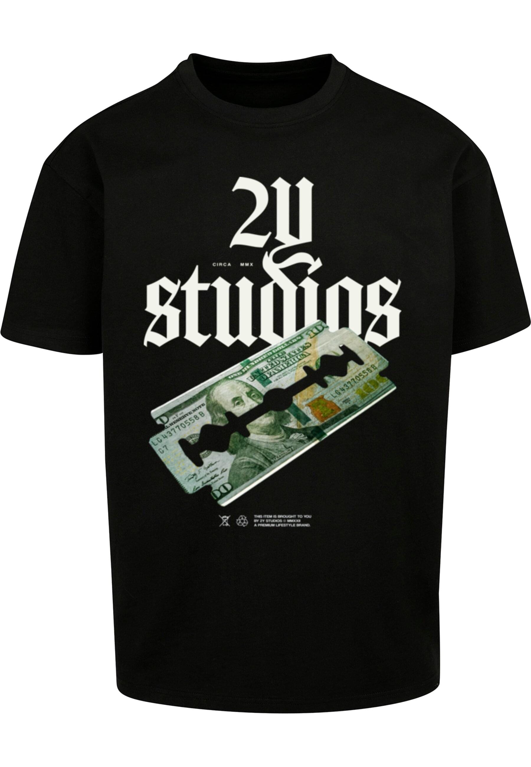 2Y Studios T-Shirt "2Y Studios Herren Razor Oversize Tee" 1 Stk. tlg. günstig online kaufen