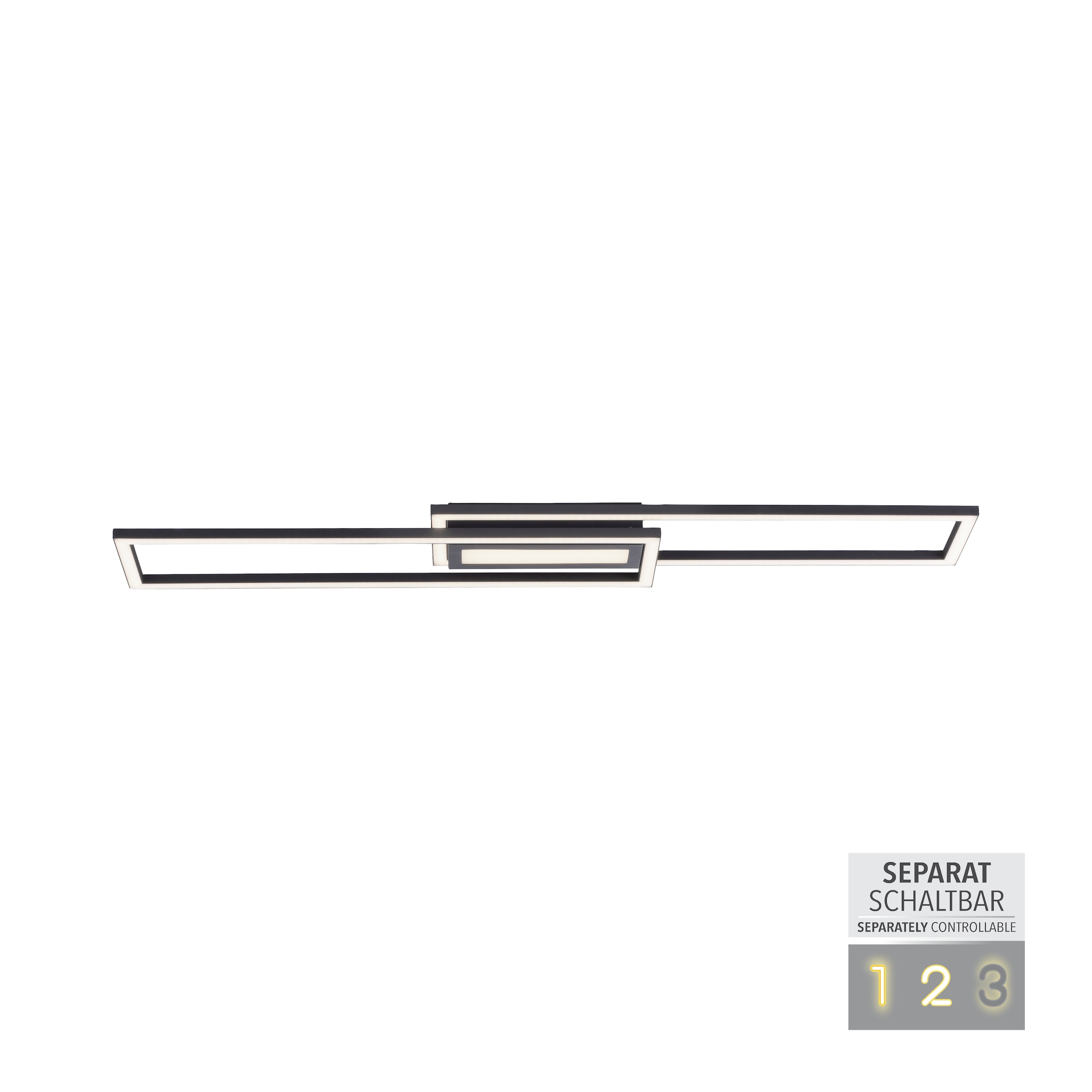 JUST LIGHT Deckenleuchte »ASMIN« LED-Board 1 Stk. Warmweiß LED, separat steuerbar (Schalter)