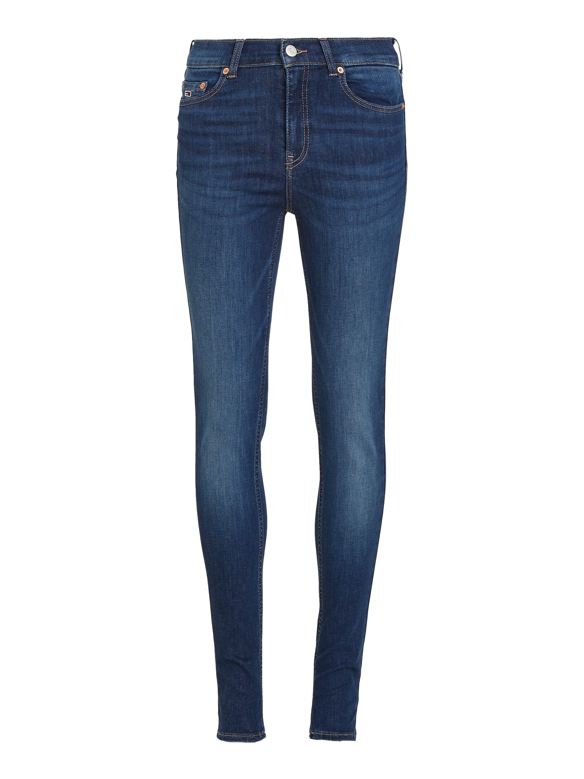 Tommy Jeans Skinny-fit-Jeans »Nora Mid Rise Skinny Fit«, mit Waschung, Logo-Badge