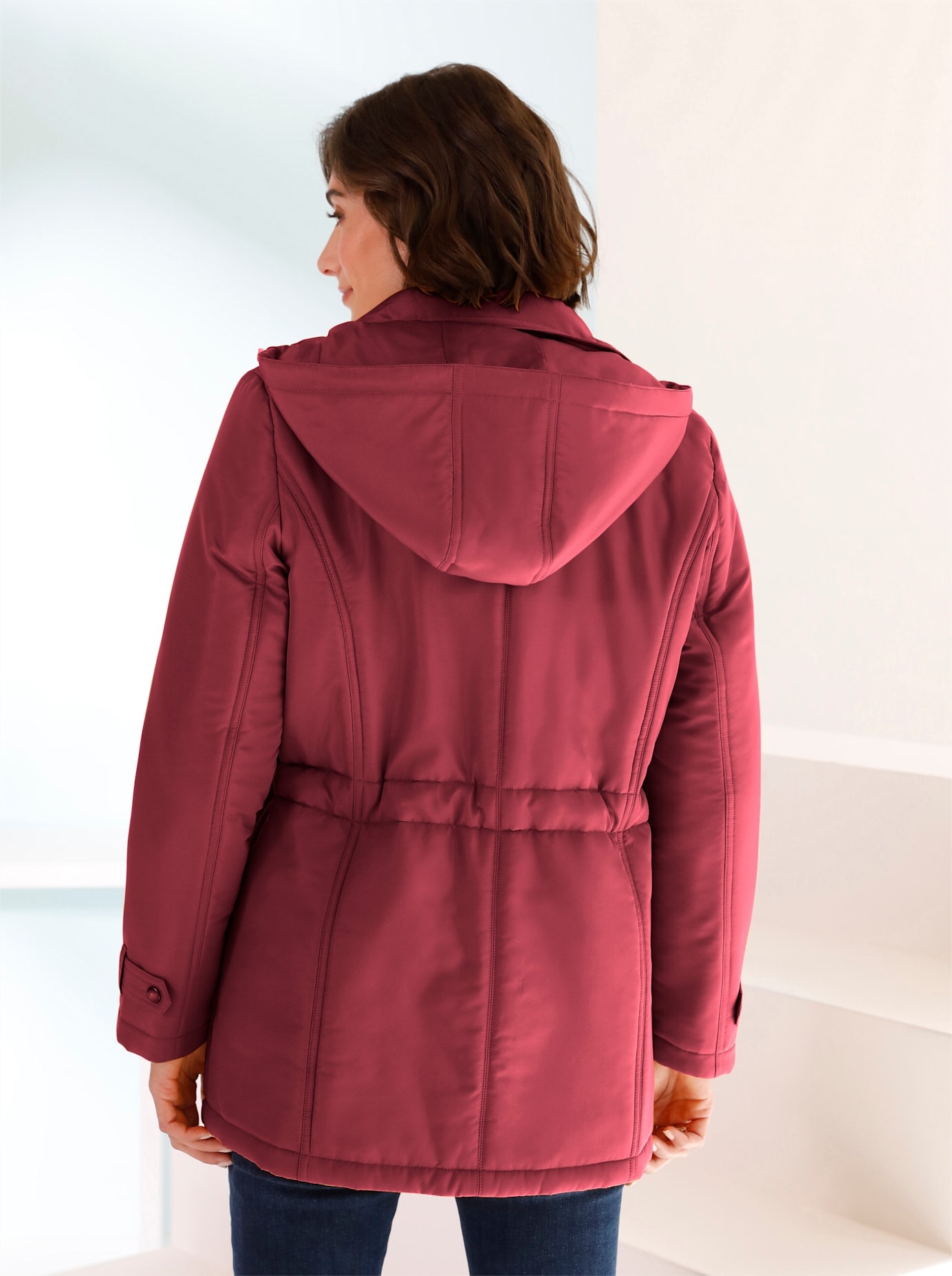 Classic Basics Steppjacke, mit Kapuze