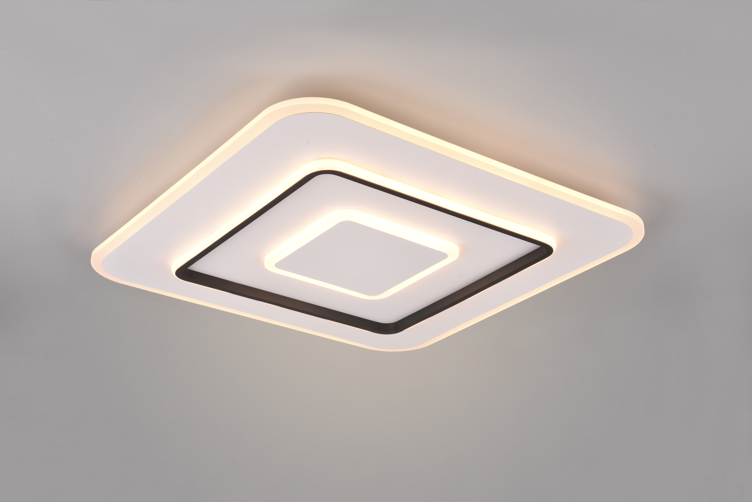 REALITY Leuchten LED Deckenleuchte »JORA, Deckenlampe Schlafzimmer mit Sleep Timer, Nachtlicht, dimmbar,«, 1 flammig, Leuchtmittel LED-Board | LED fest integriert, Lichtfarbe einstellbar CCT, Memoryfunktion, inkl Fernbedienung