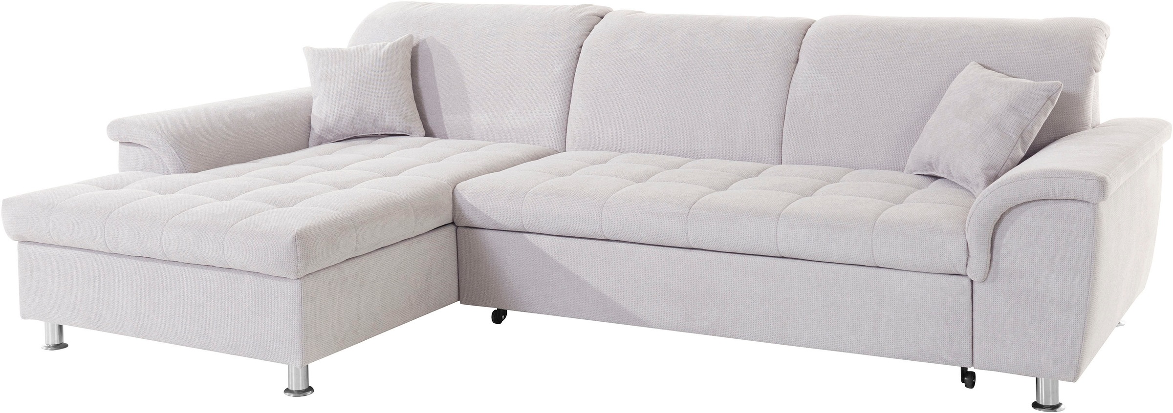 DOMO collection Ecksofa »Franzi L-Form«, wahlweise mit Kopfteilverstellung (dann Tiefe: 170 cm)