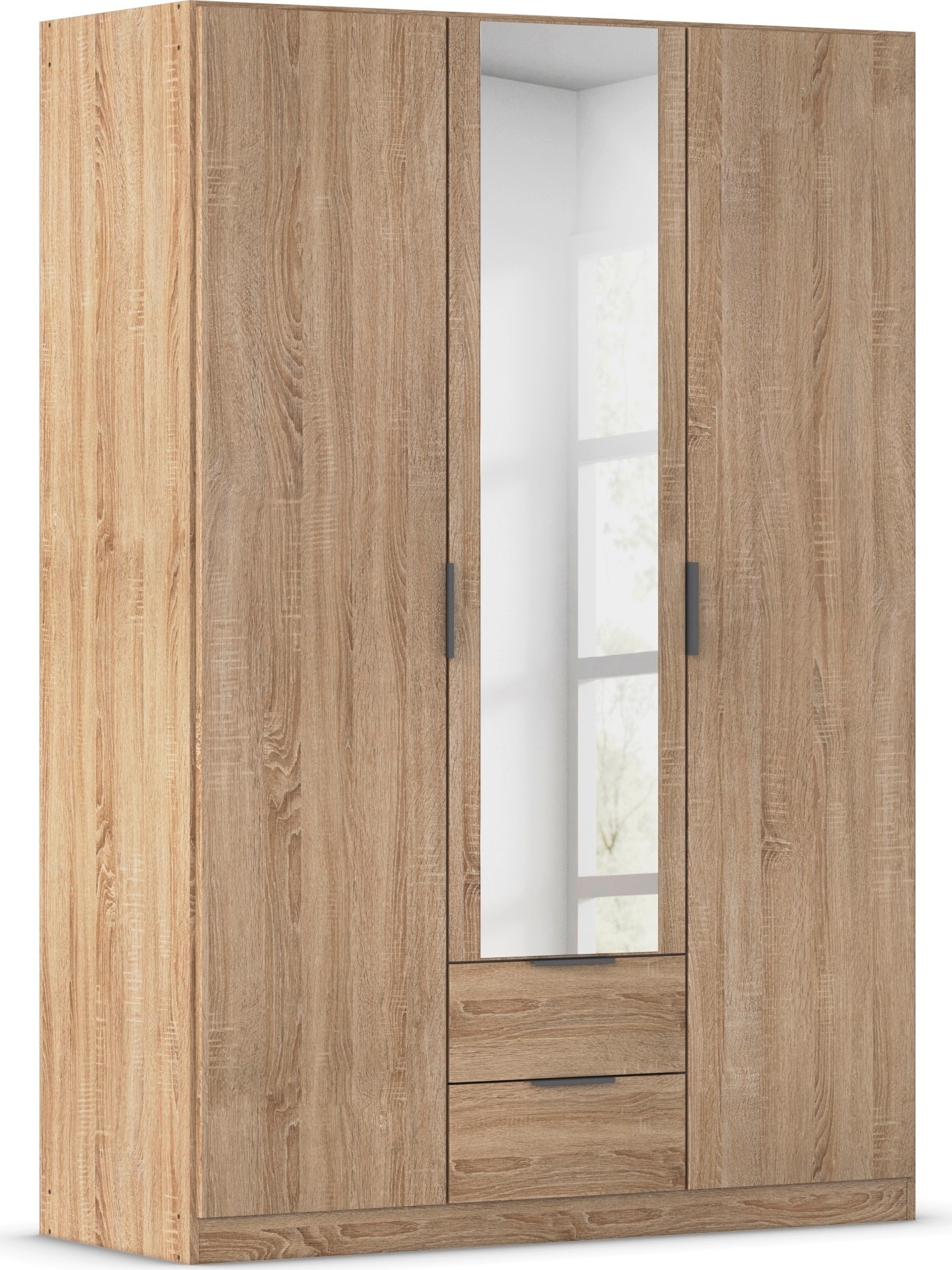 rauch Kleiderschrank "Drehtürenschrank Schrank Garderobe Ankleide Schlafzimmer LAGOA" 3 verschiedene Ausstattungen BASIC/CLASSIC/PREMIUM (inkl. SOFT-CLOSE), geräumige Schubladen, 3 Breiten, optional mit Aufsatz MADE IN GERMANY