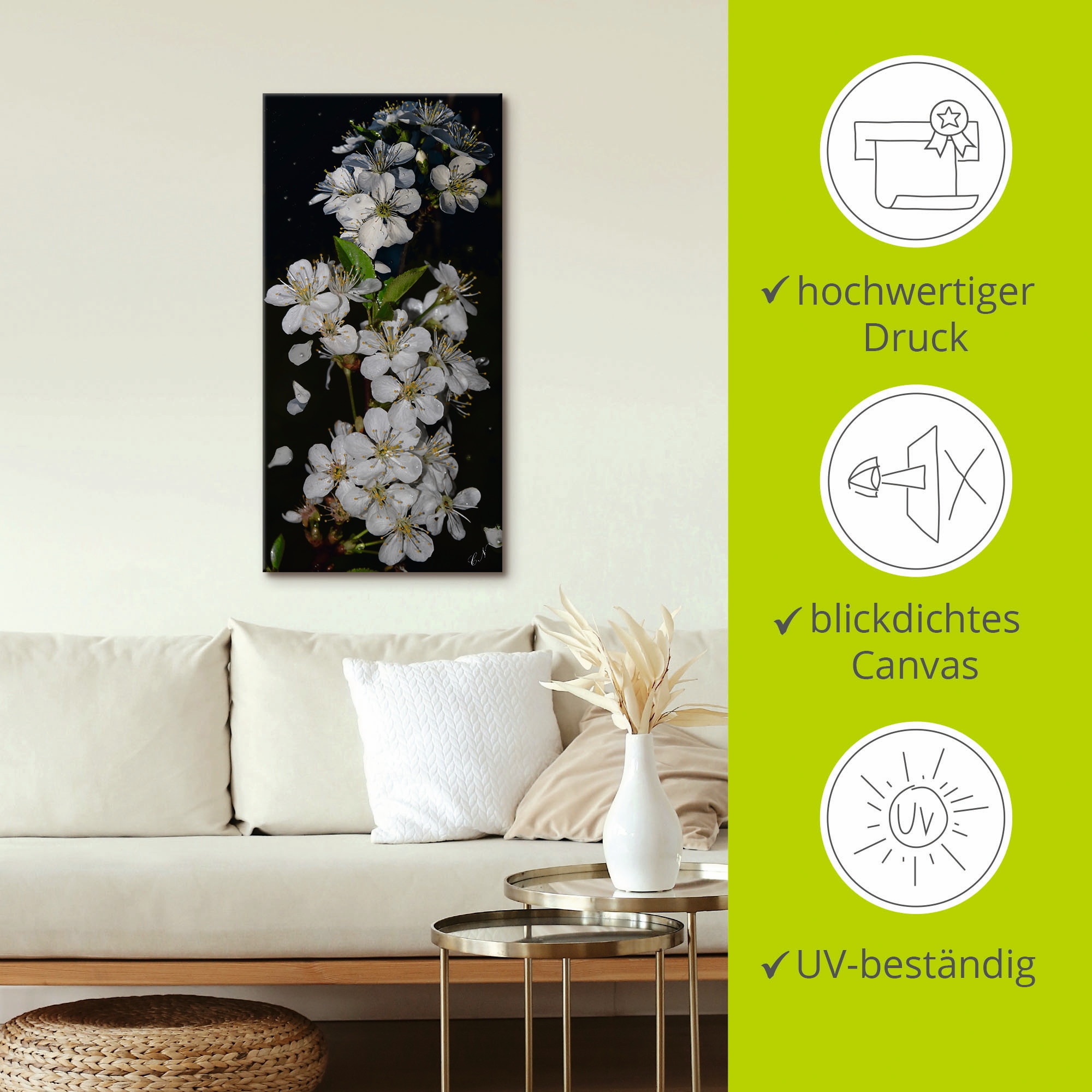 Artland Wandbild »Baumblüte«, Blumen, (1 St.), als Leinwandbild, Poster, Wandaufkleber in verschied. Größen