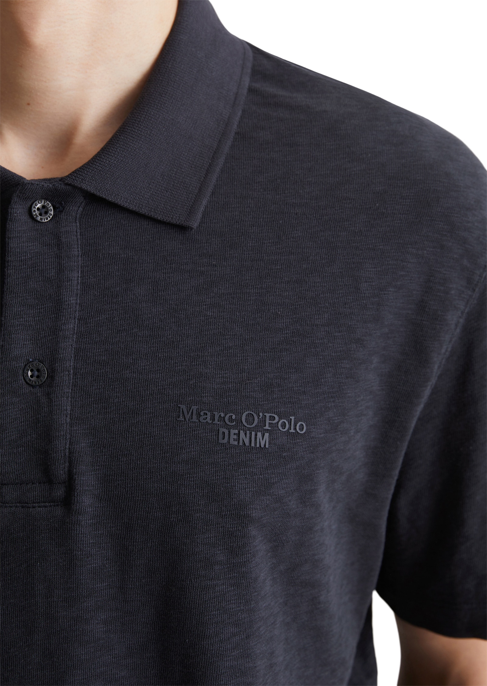 Marc O'Polo DENIM Poloshirt »aus reiner Bio-Baumwolle«