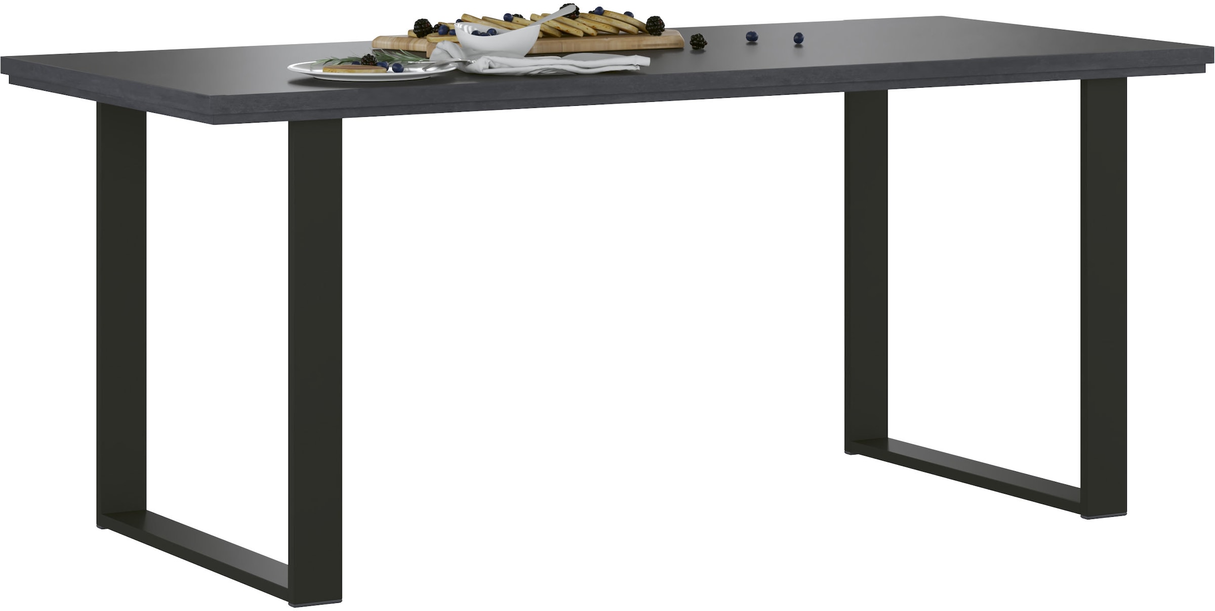 Home affaire Esstisch »York, Tisch in Hunton Oak«, mit Metallgestell, im Industrialdesign