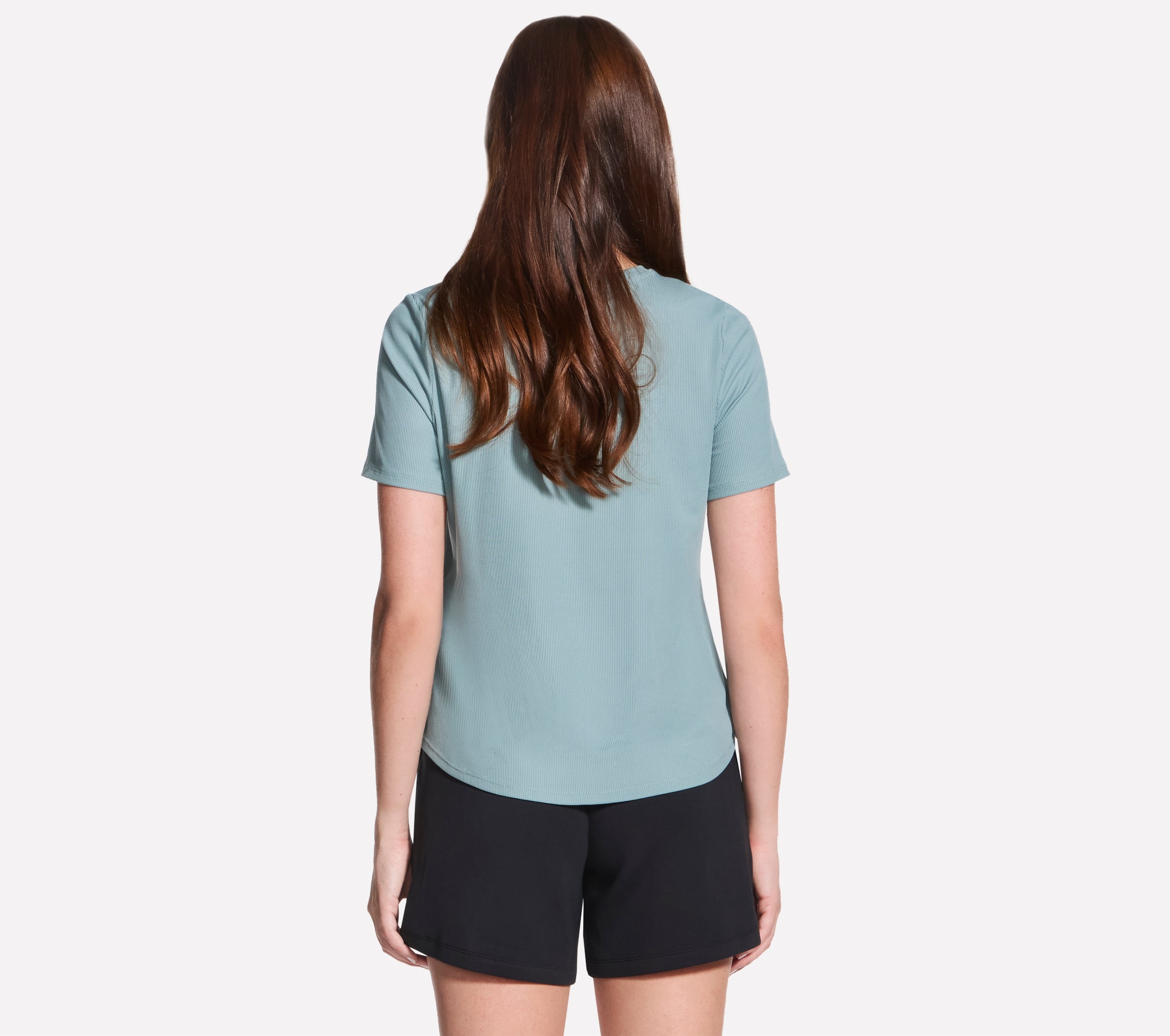 Skechers »GOWALK LUXE RIB TEE« strukturiertes Kurzarm-T-Shirt, mit Rundhalsausschnitt