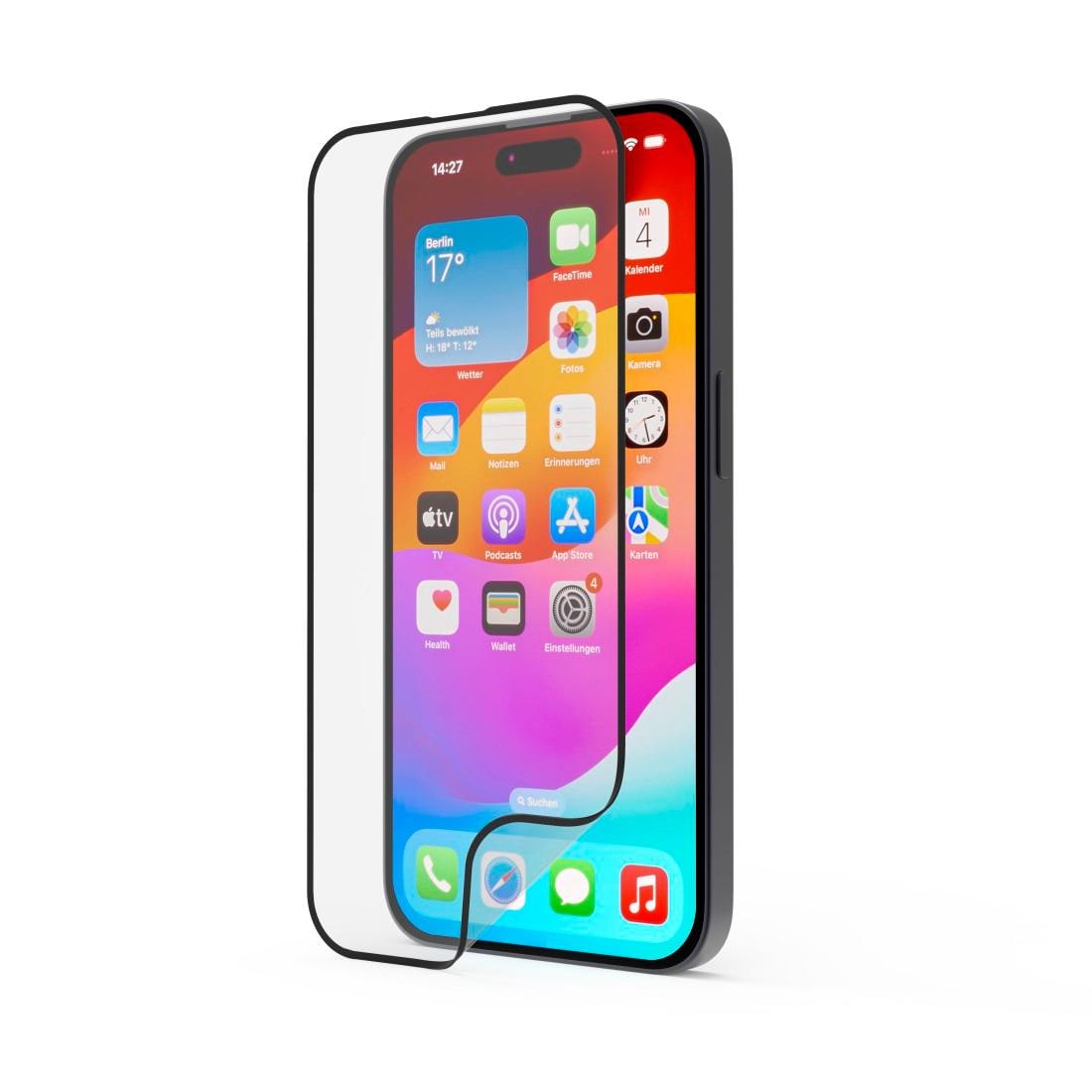 Displayschutzglas »Panzerglas Hiflex Eco für Apple iPhone 15 Pro Max, Full-Cover...