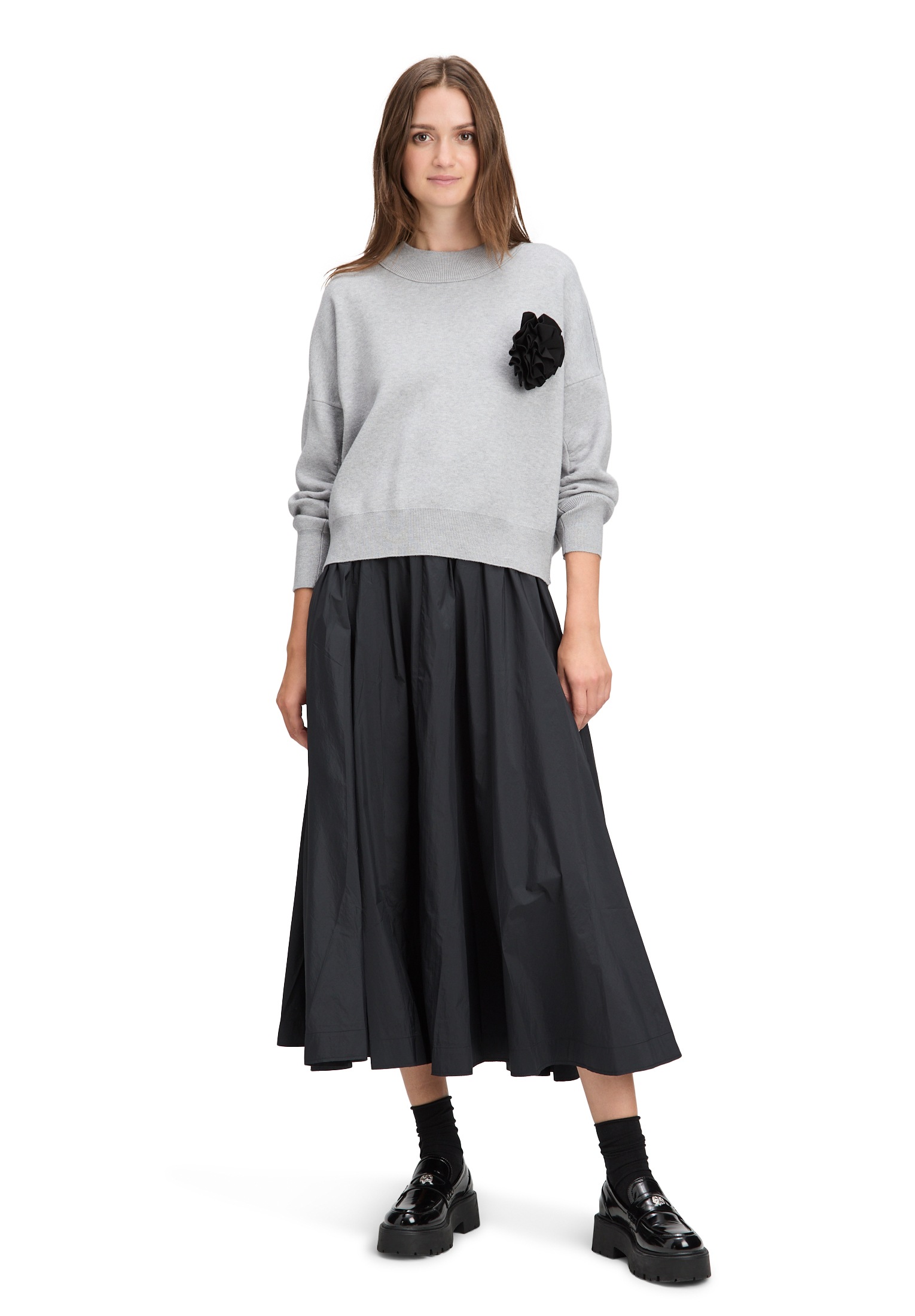 Cartoon Strickpullover »Damen Strickpullover mit Rundhalsausschnitt« 1 Stk. tlg.