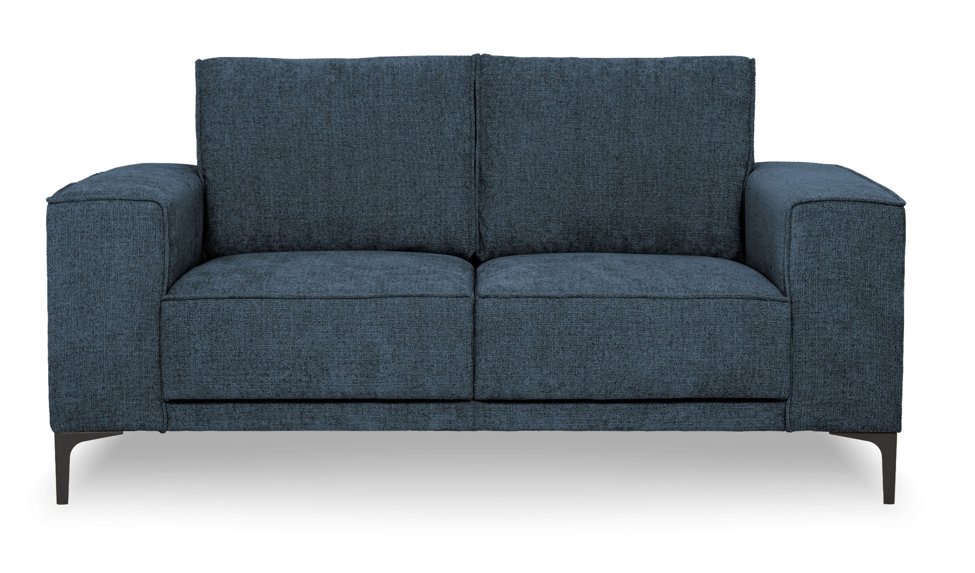 OTTO home 2-Sitzer »Kompaktsofa Oland mit modernem Chenille-Bezug« 164 cm, Wellenunterfederung, Skandi-Design, Metallfüße