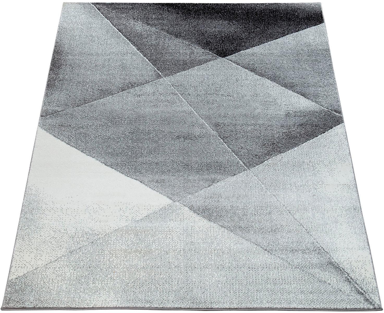 Paco Home Teppich "ECE 922" rechteckig 14 mm Höhe Kurzflor, modernes geomet günstig online kaufen