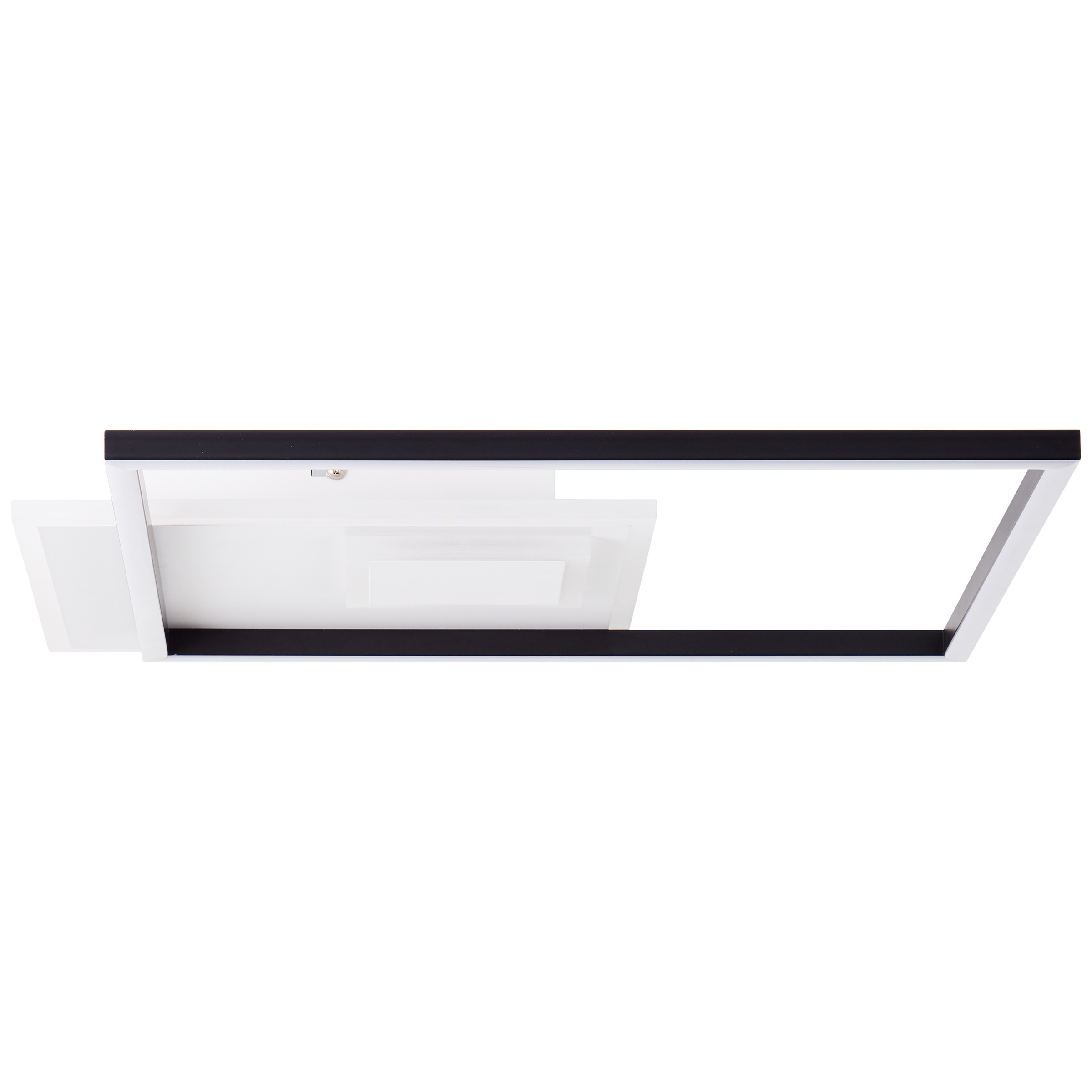 Brilliant LED Deckenleuchte »Iorgo«, 43 x 43 cm, 4300 lm, Metall/Kunststoff, schwarz/weiß