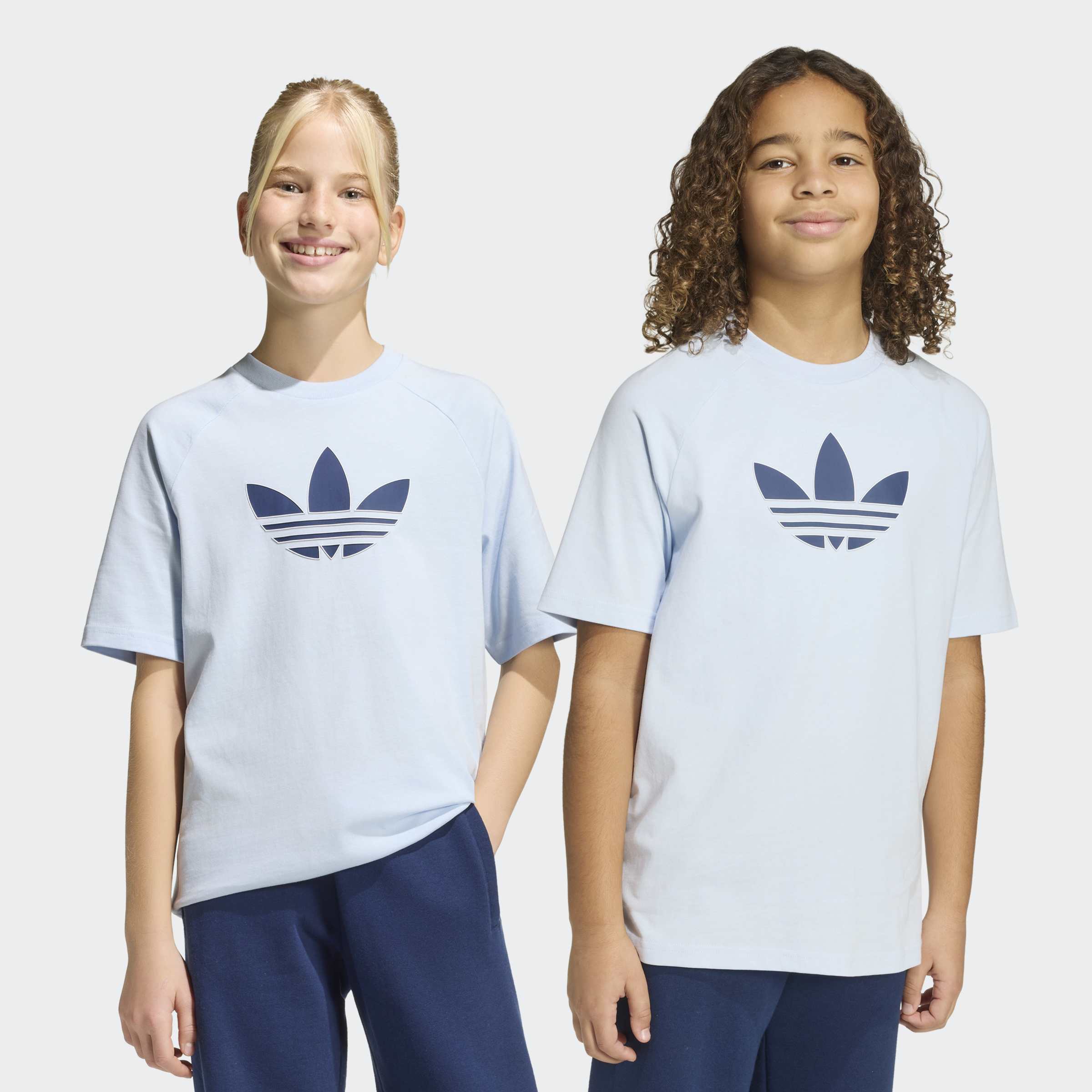 adidas Originals T-Shirt "GRAPHIC TREFOIL LOOSE" für Kinder, Kurzarmdesign, sportlicher Stil, Rundhalsausschnitt