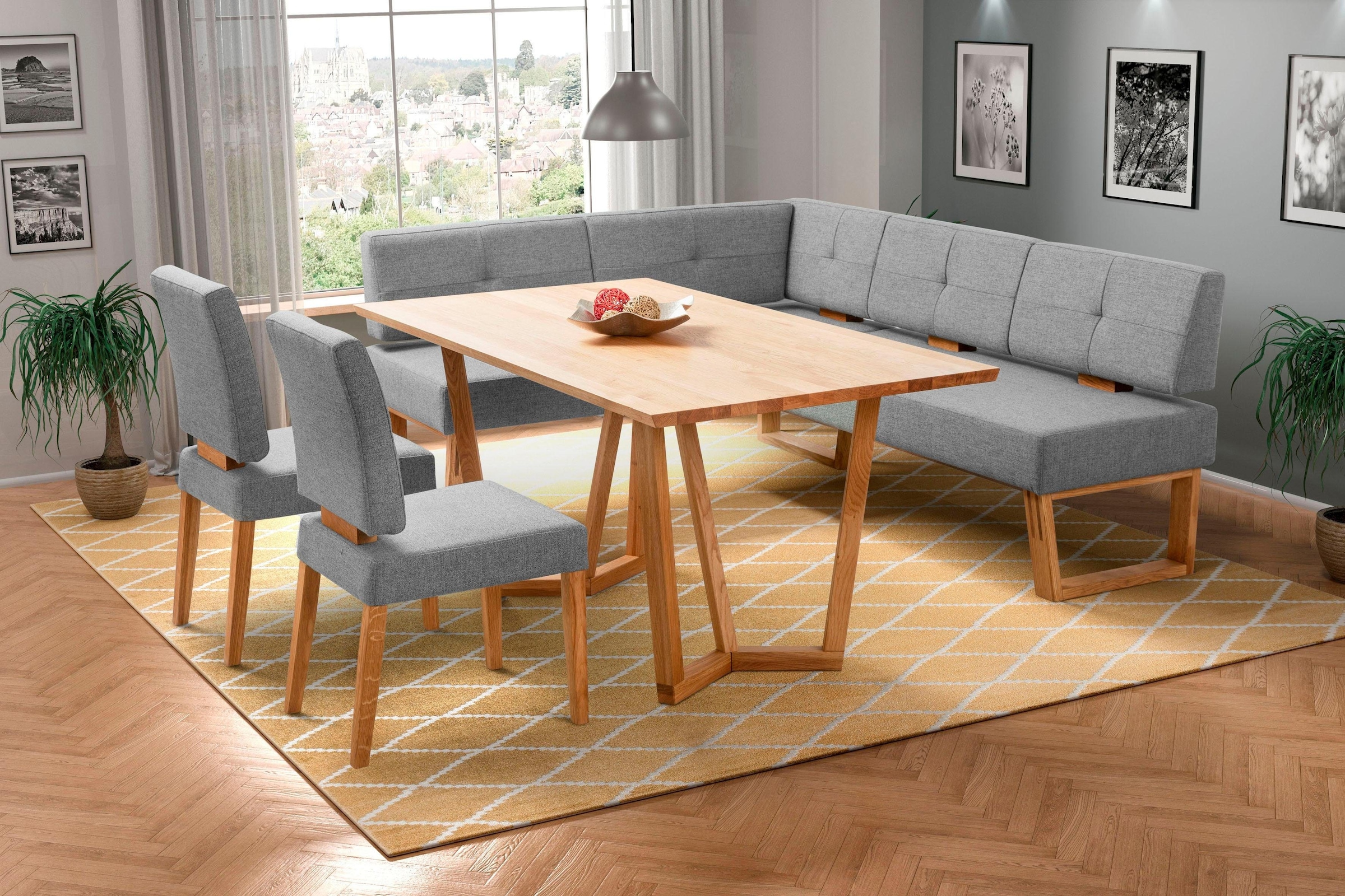 Home affaire Eckbankgruppe "Ponza Eckbank Küchenbank BESTSELLER" Set, 4 Stk günstig online kaufen