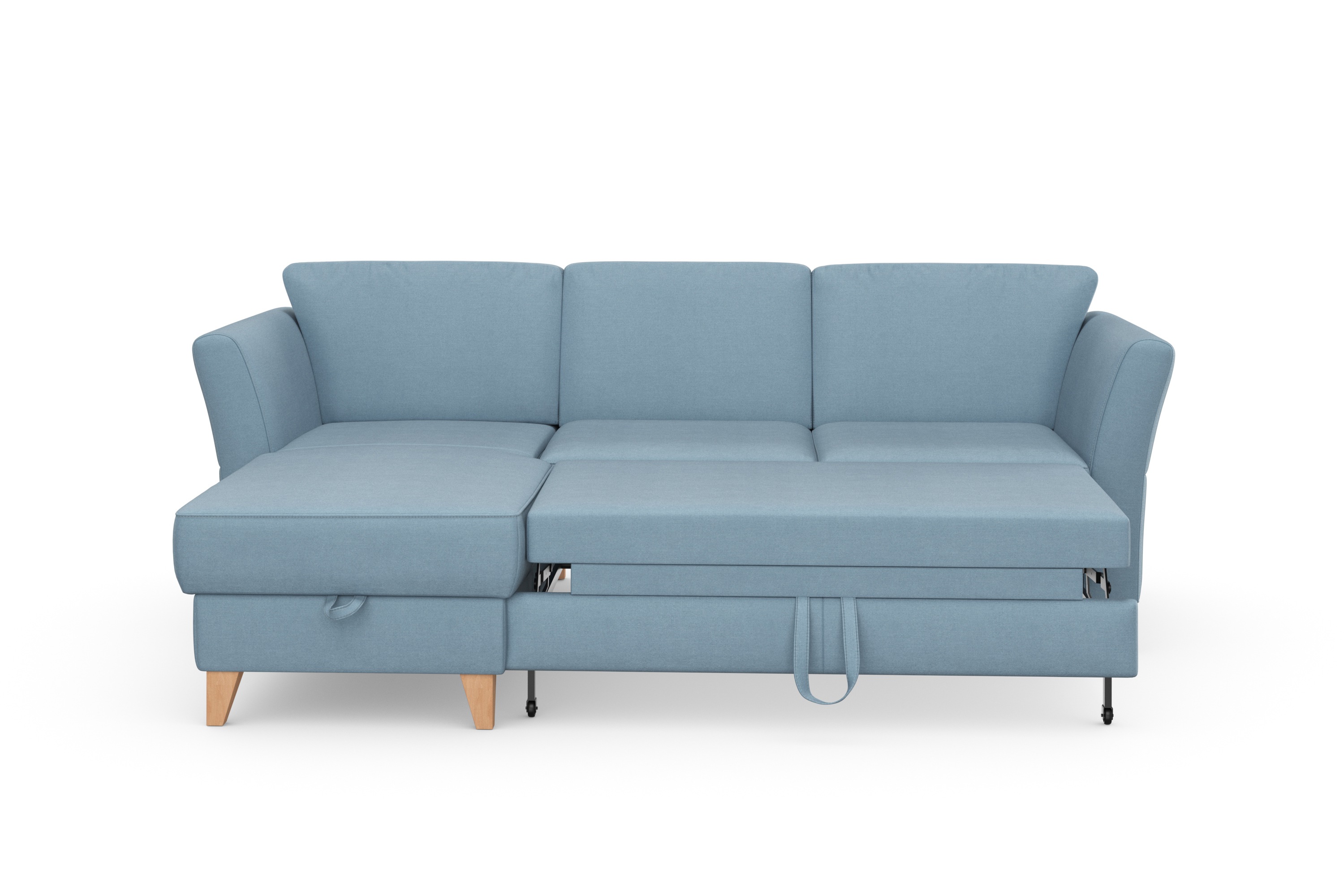 Thumbnail - sit&more Ecksofa "Visby L-Form", Wahlweise mit Bettfunktion und Bettkasten, frei im Raum stellbar