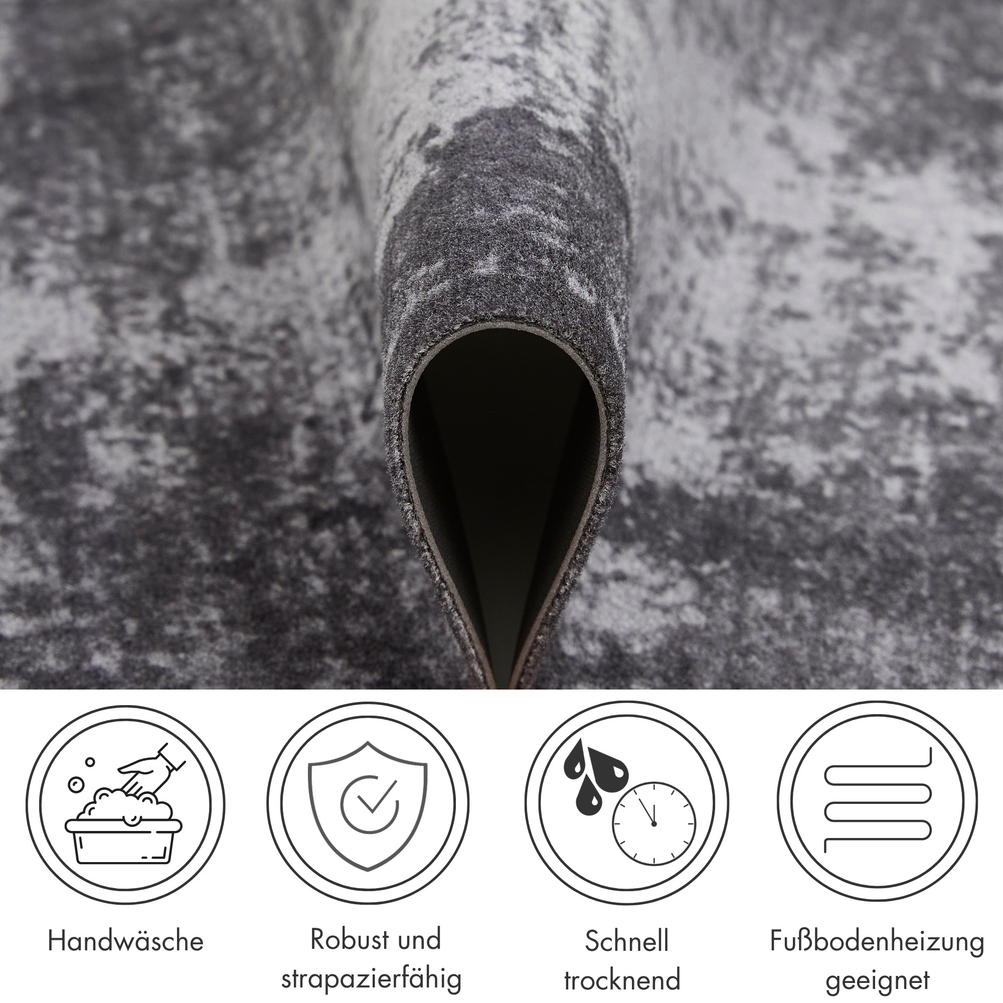 Thumbnail - Andiamo Fußmatte "Metropolitan, Welcome, Made in Belgium" rechteckig 4 mm Höhe Schmutzfangmatte, verschiedene Motive, ru...