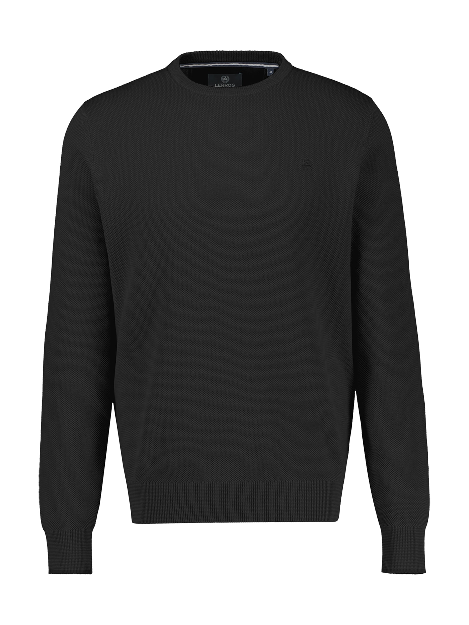 LERROS Strickpullover "Strickpullover aus Baumwolle in 2-Tone-Optik, große Größen"