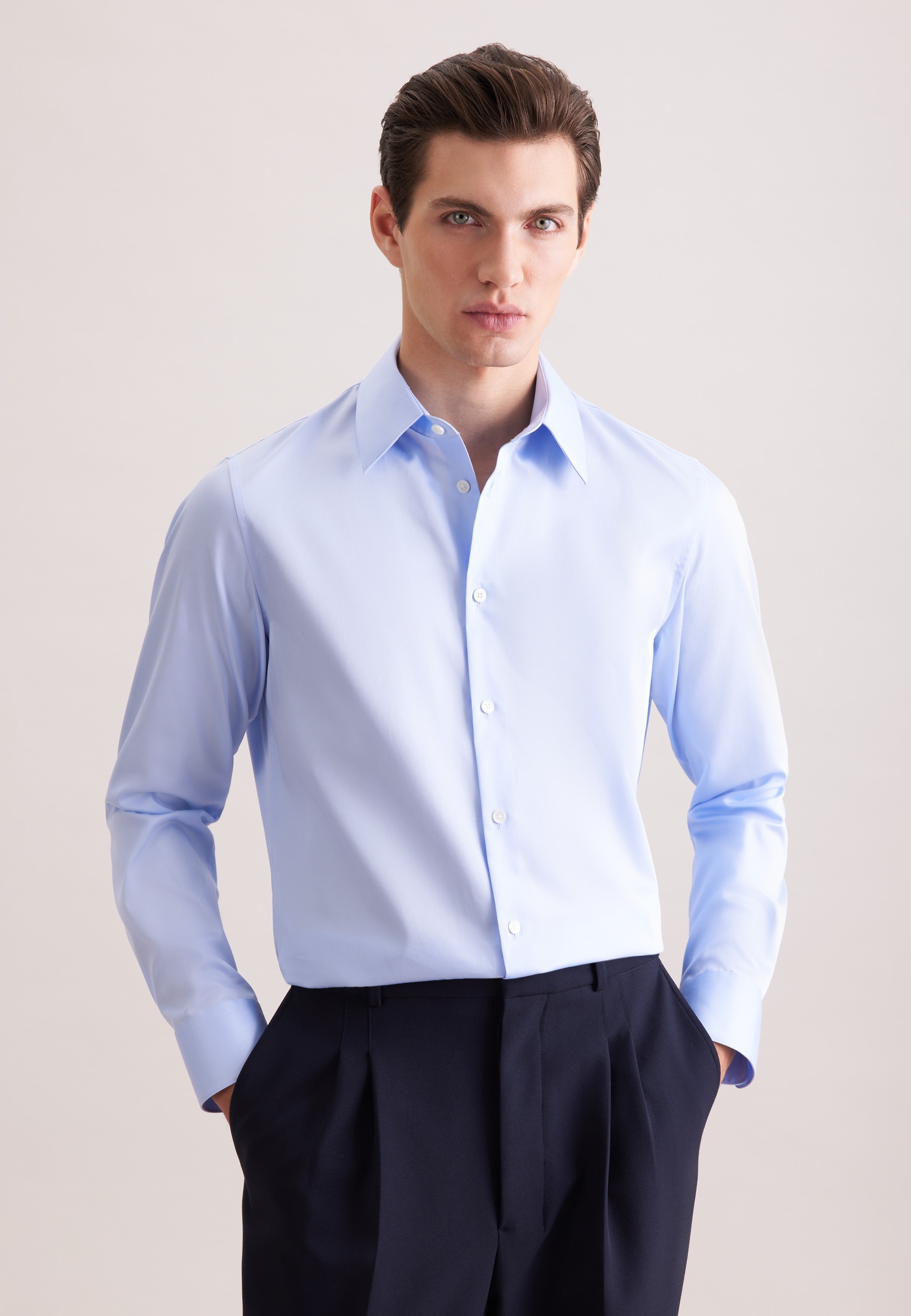 seidensticker Businesshemd "Schwarze Rose" Relaxed 1/1 Kentkragen Uni günstig online kaufen