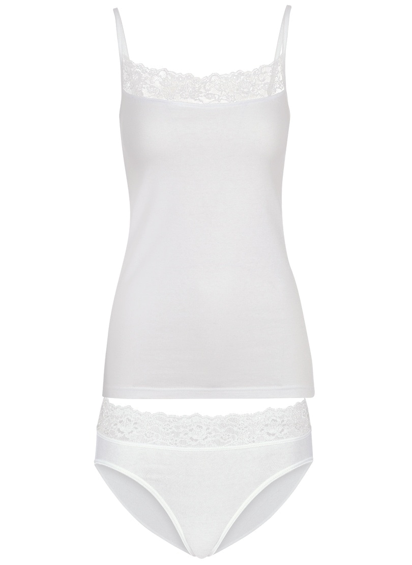 Trigema Unterhemd "TRIGEMA Unterwäsche-Set mit Spitze" 1 Stk. günstig online kaufen