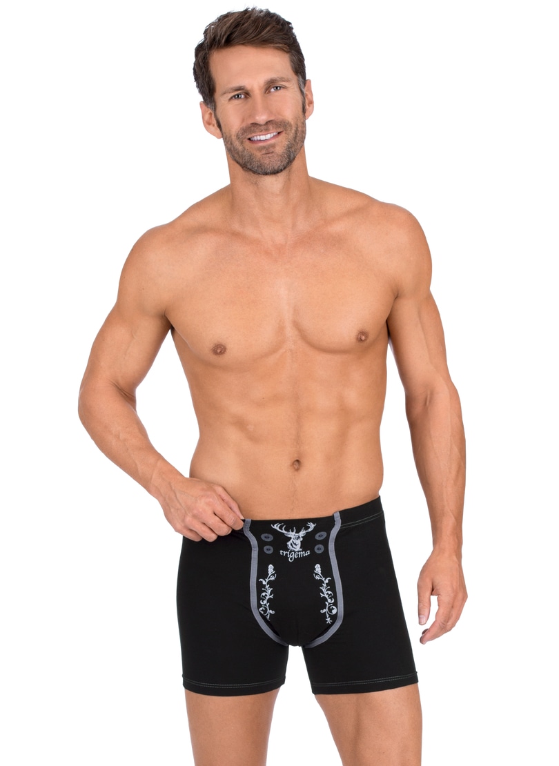 Boxer »TRIGEMA Pants mit Hirsch«, (1 St.)