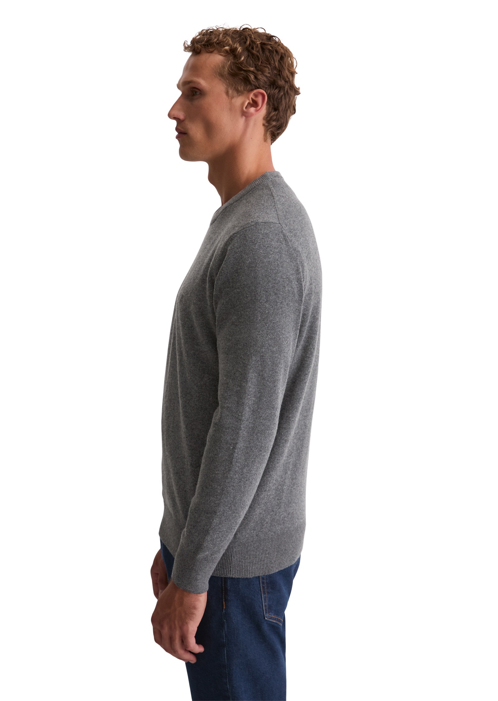 Marc OPolo Rundhalspullover "aus softem Bauwolle-Schurwolle-Mix" günstig online kaufen