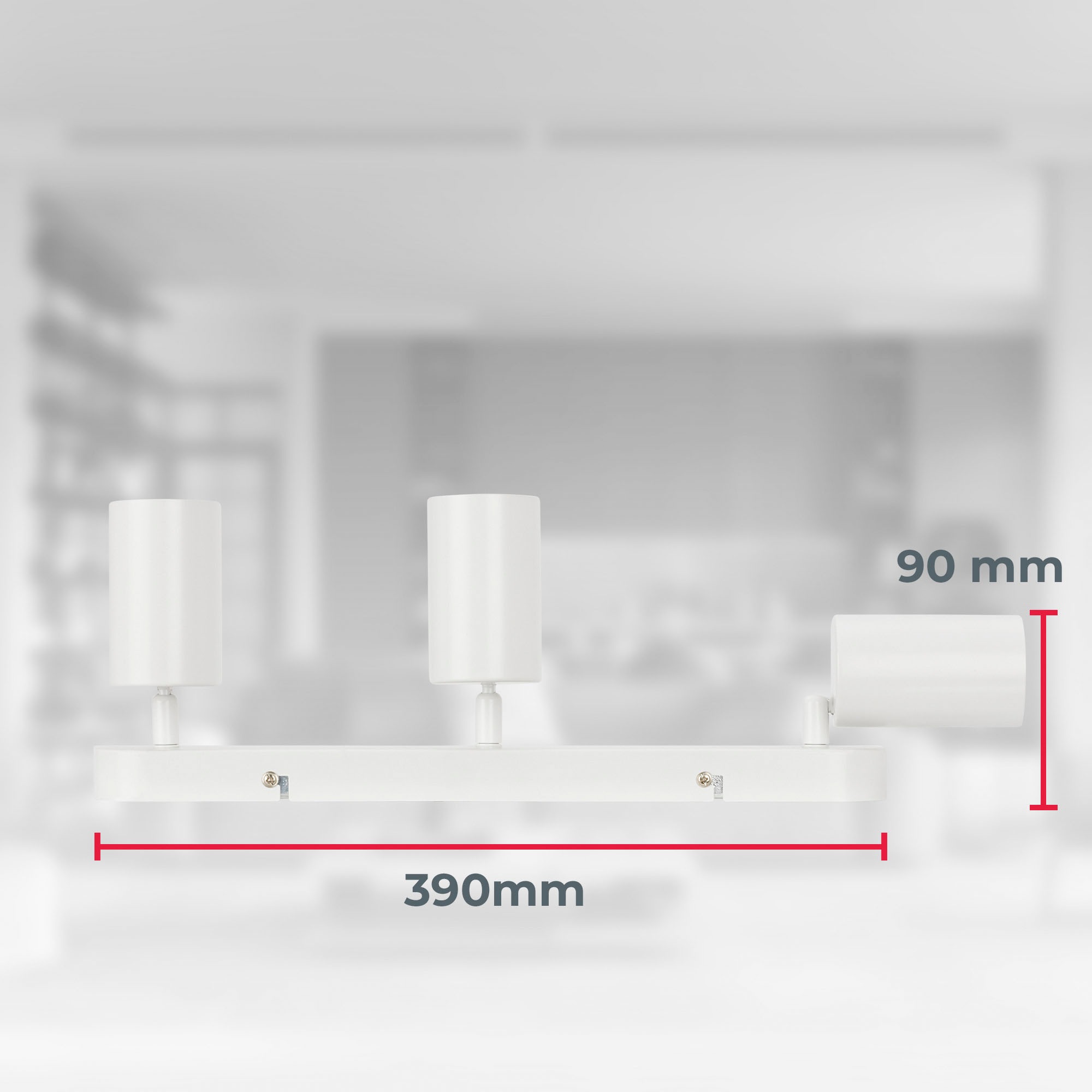 B.K.Licht Deckenspot »BK_DS1580 Deckenlampe schwenkbar, GU10 Deckenleuchte«, 1 flammig, Leuchtmittel GU10 | ohne Leuchtmittel, 39 cm Länge weiß Schlafzimmerlampe