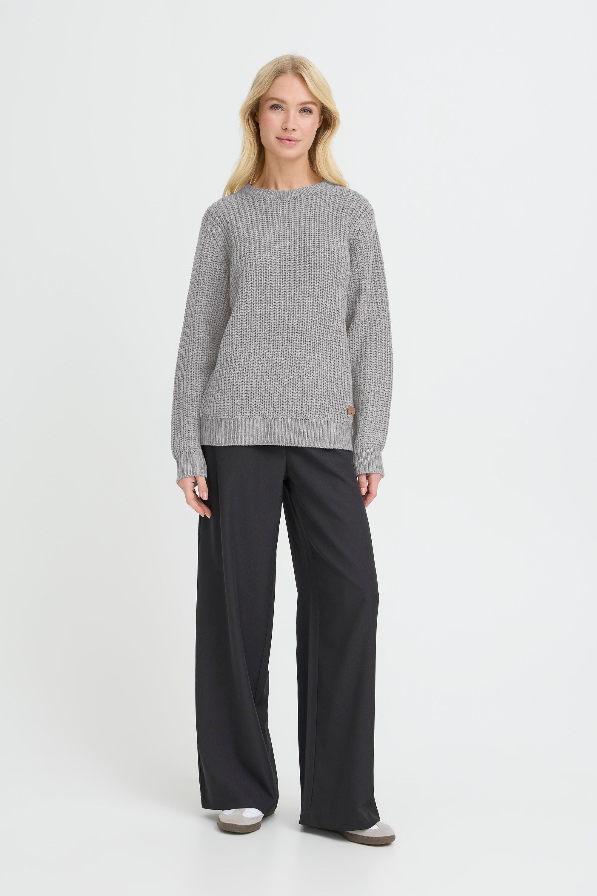 OXMO Strickfleece-Pullover »Strickpullover OXEdna«