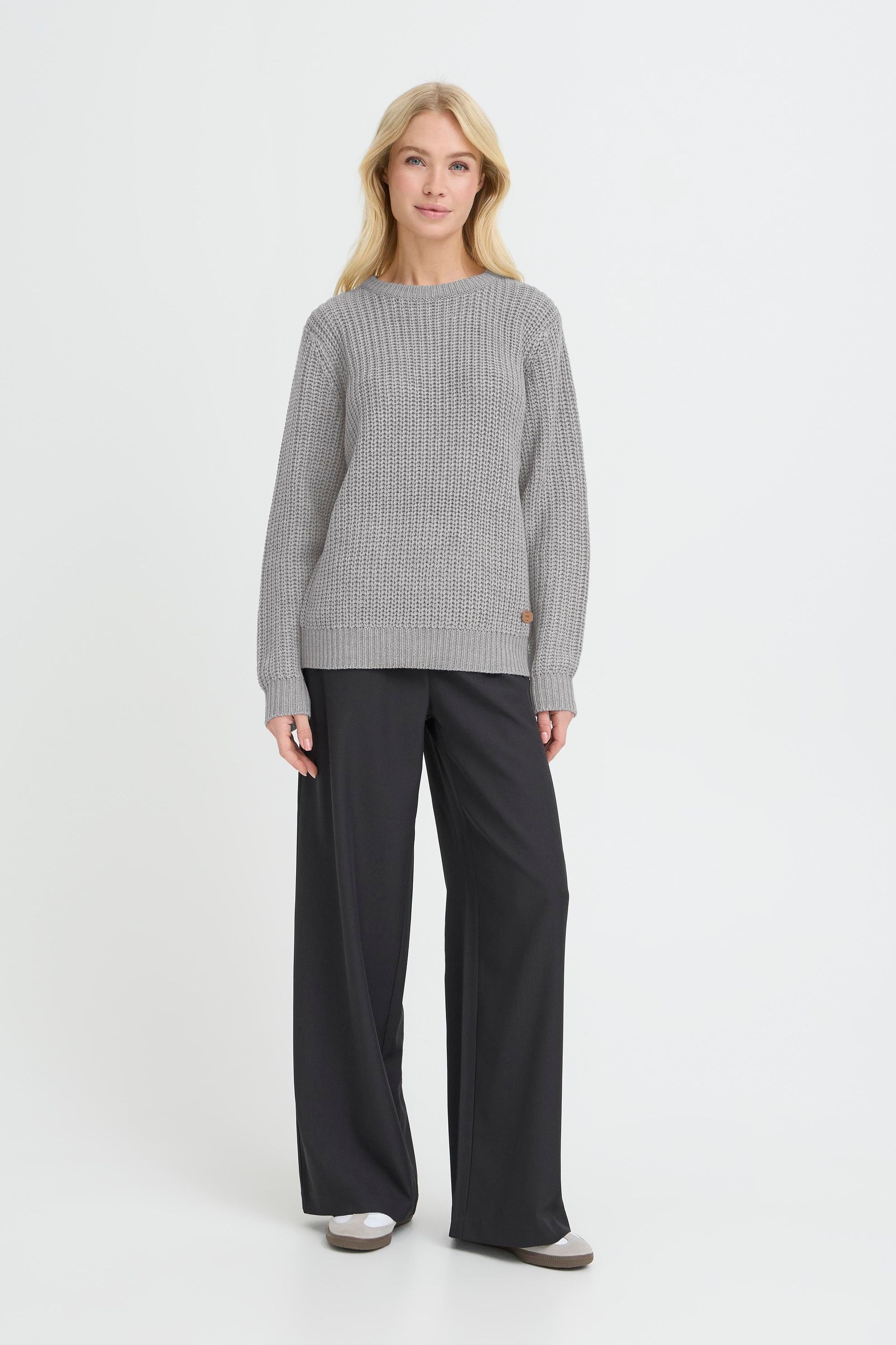 OXMO Strickfleece-Pullover "Strickpullover OXEDNA ONECK" günstig online kaufen