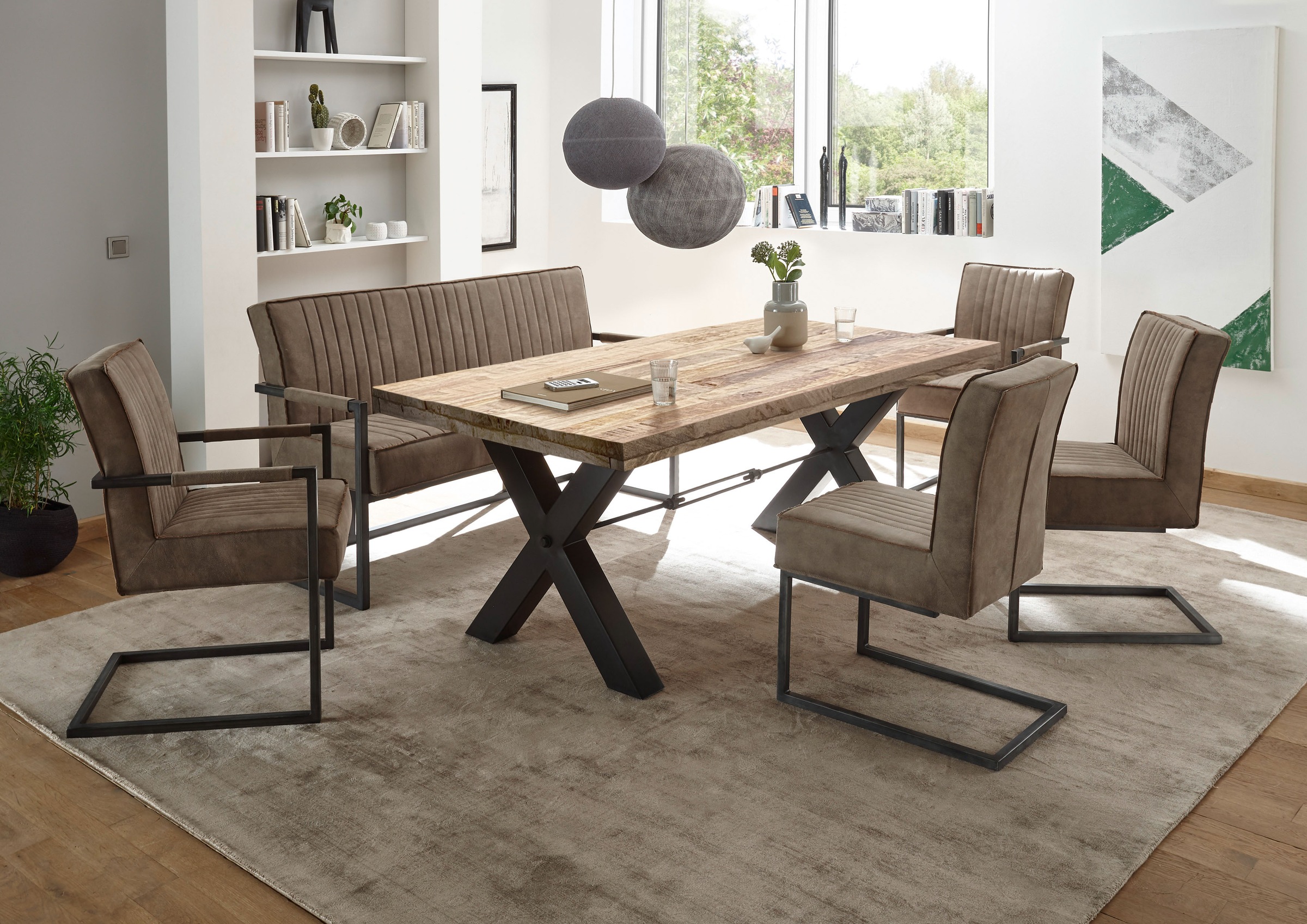 Stolkom Freischwinger "Linda" (Set) 2 Stk. Microfaser Federkern im Sitz günstig online kaufen