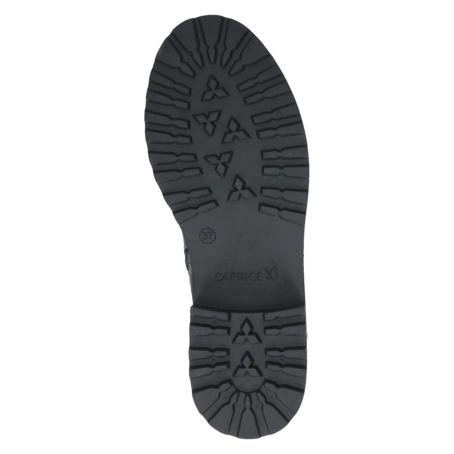 Caprice Chelseaboots, Blockabsatz, Stiefelette mit Reptilienprägung