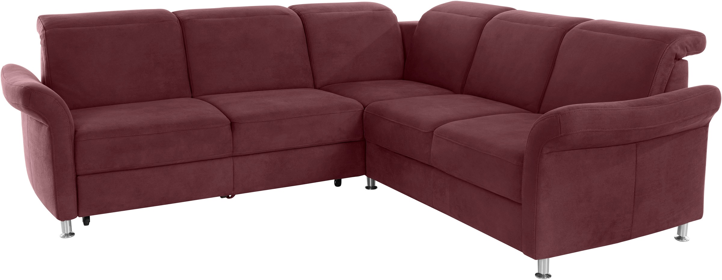 sit&more Ecksofa »Darwin L-Form« inklusive Federkern, wahlweise mit Kopfteilverstellung, Bettfunktion