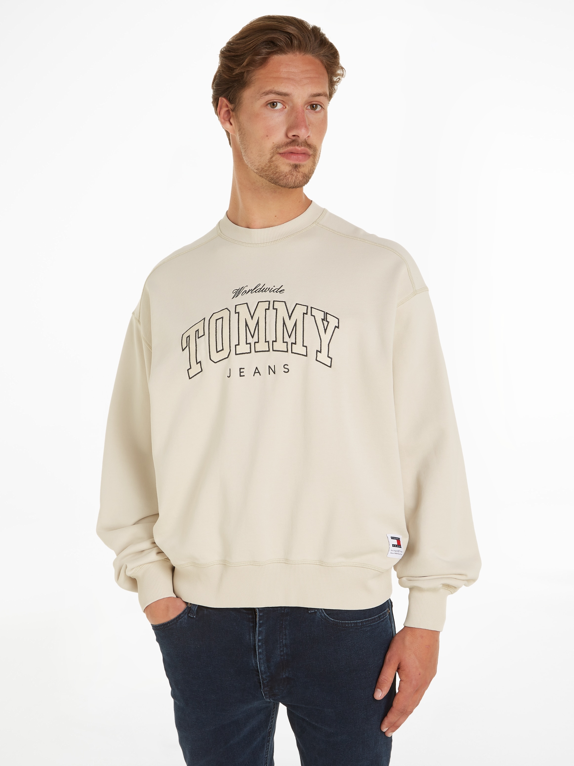 Tommy Jeans Sweatshirt "TJM BOXY VARSITY CREW EXT" günstig online kaufen