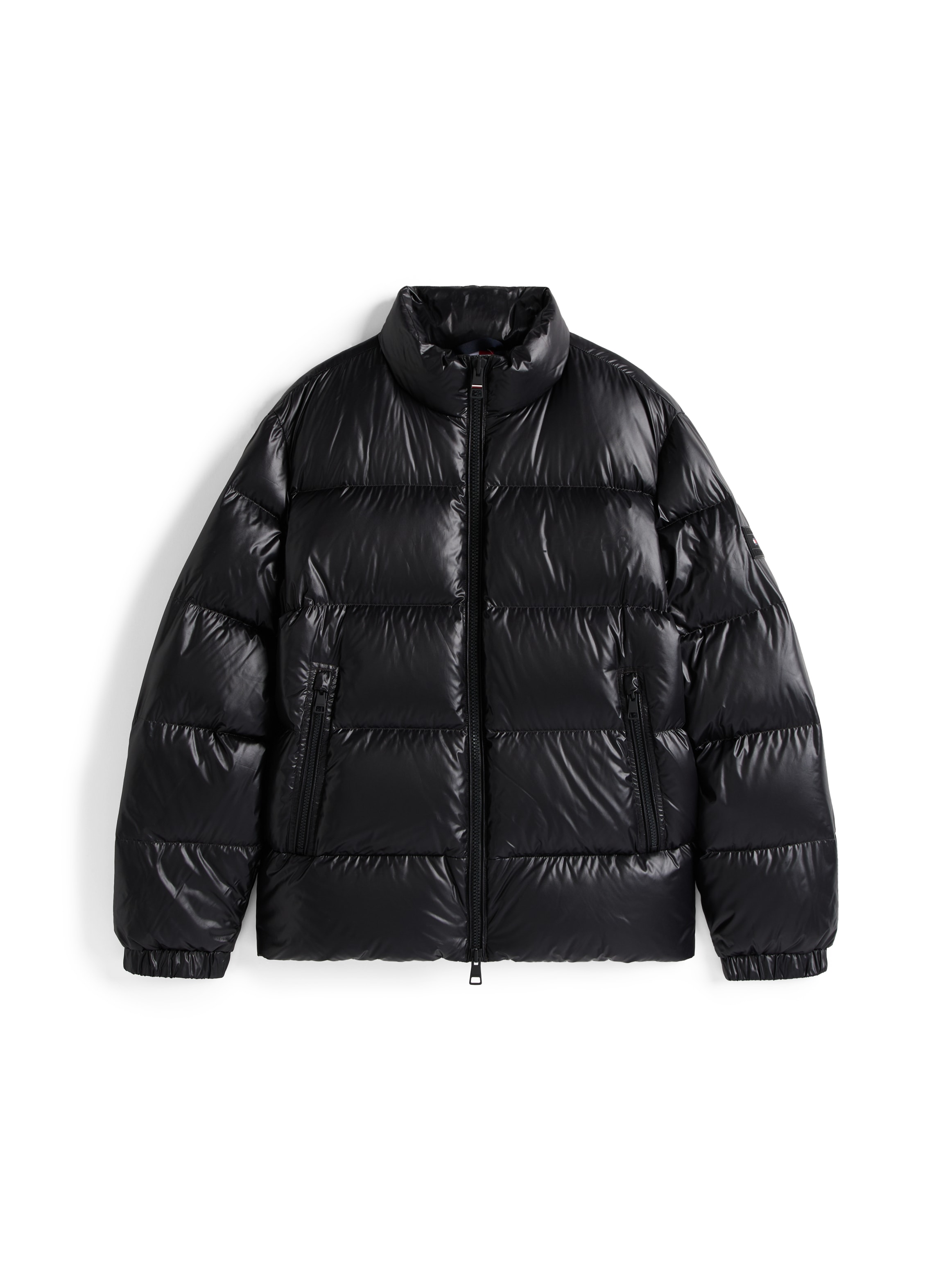 Tommy Hilfiger Steppjacke »SHINY DOWN STAND PUFFER« Winterjacke, Outdoorjacke, glänzende Oberfläche