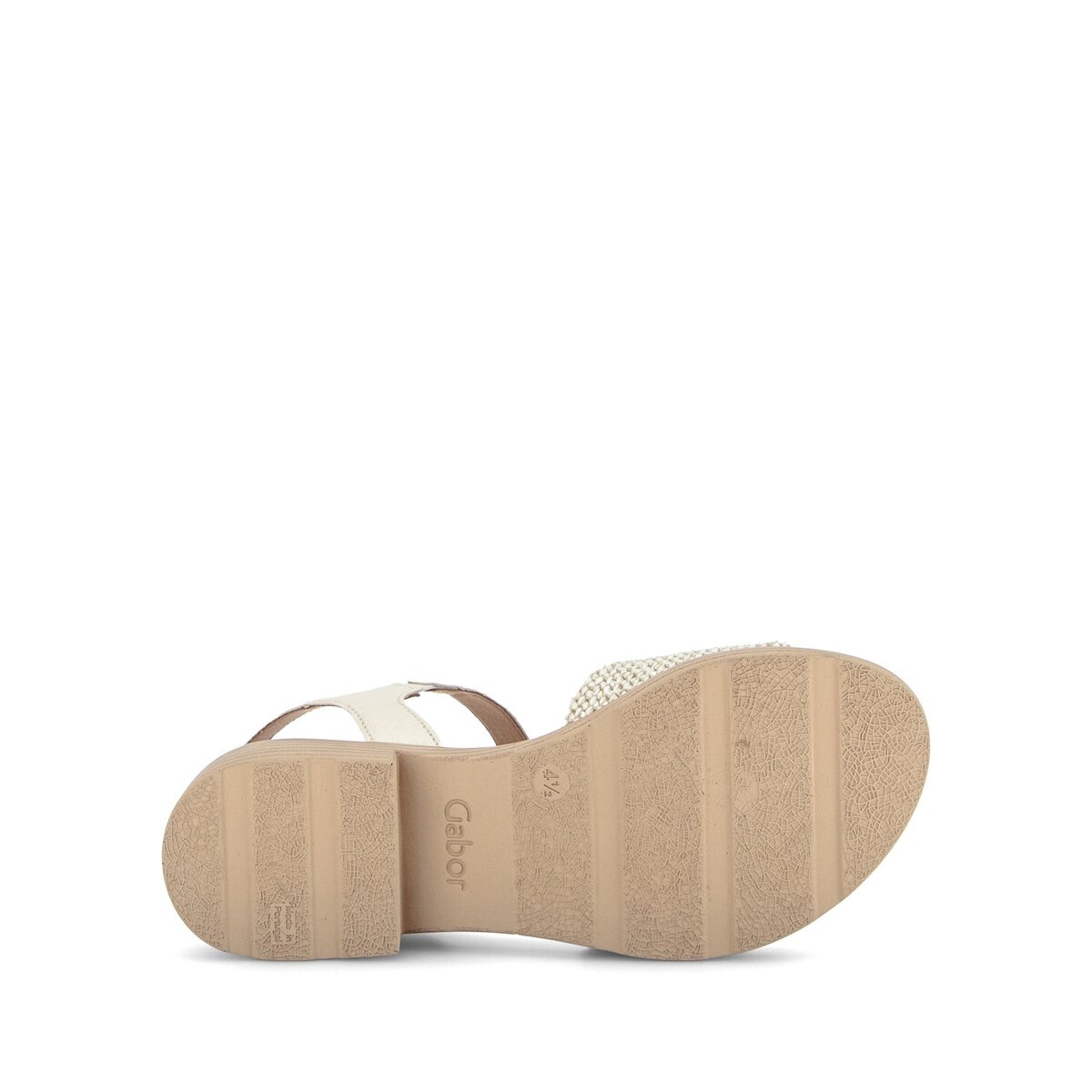 Riemchensandale GABOR "Riemchensandale", Damen, Gr. 38, creme, Schuhe Riemchensandale 6