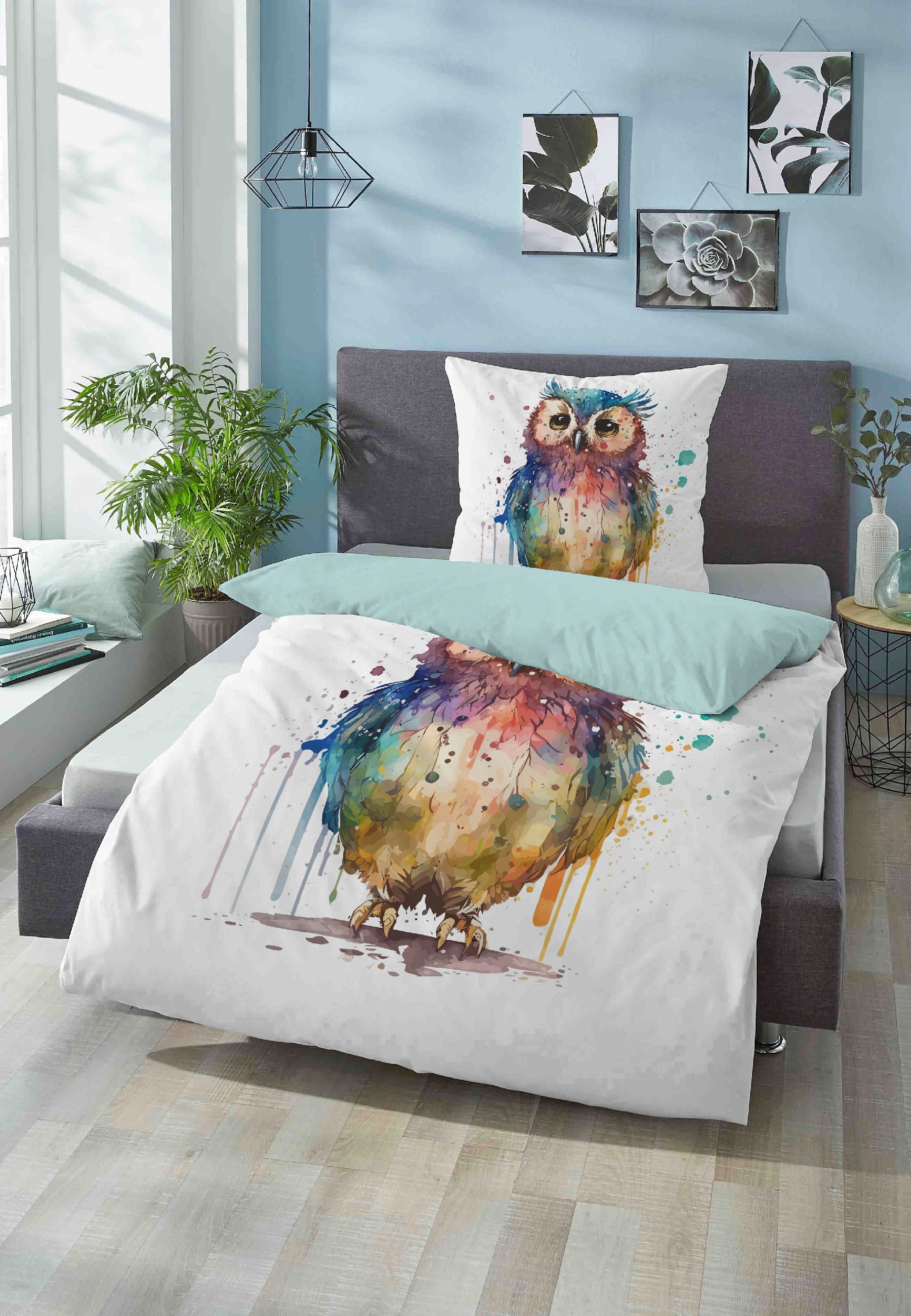 Biberna Wendebettwäsche "Niko" 2 Stk. hautfreundlich, kühlend, mit Reißvers günstig online kaufen