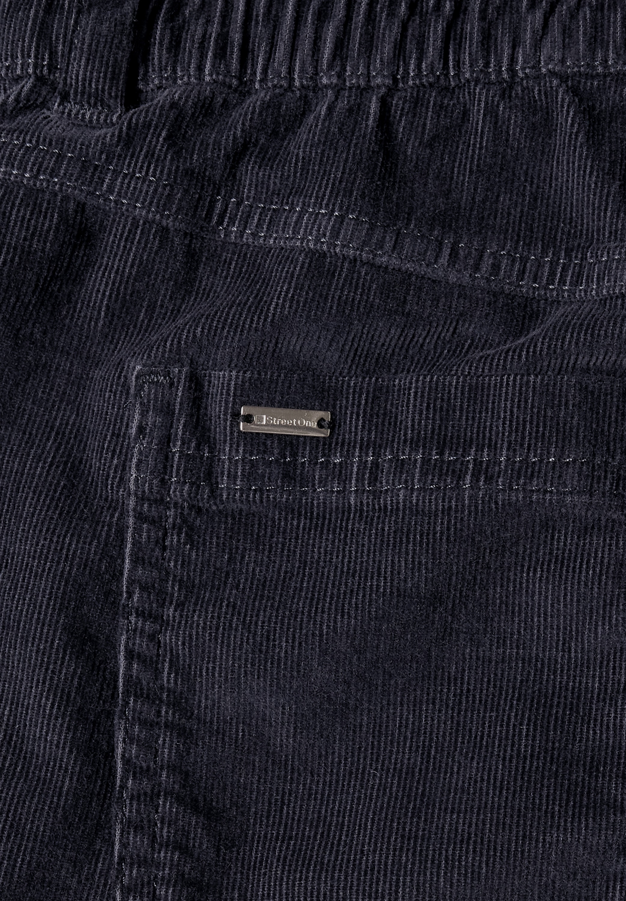 STREET ONE Cordhose »Style Karlie«  Barrel Leg / Elastikbund / mit Stretch