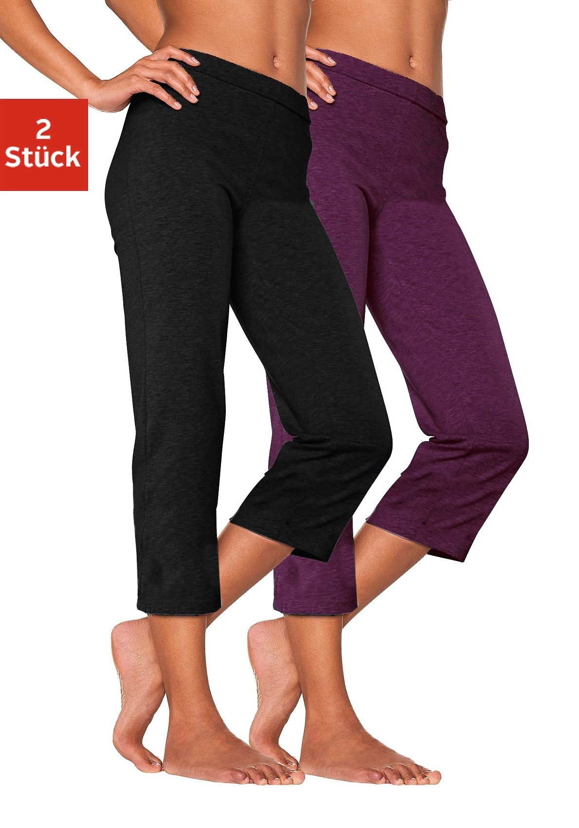 Vivance Active by Lascana Caprihose mit Gummibund, Loungewear