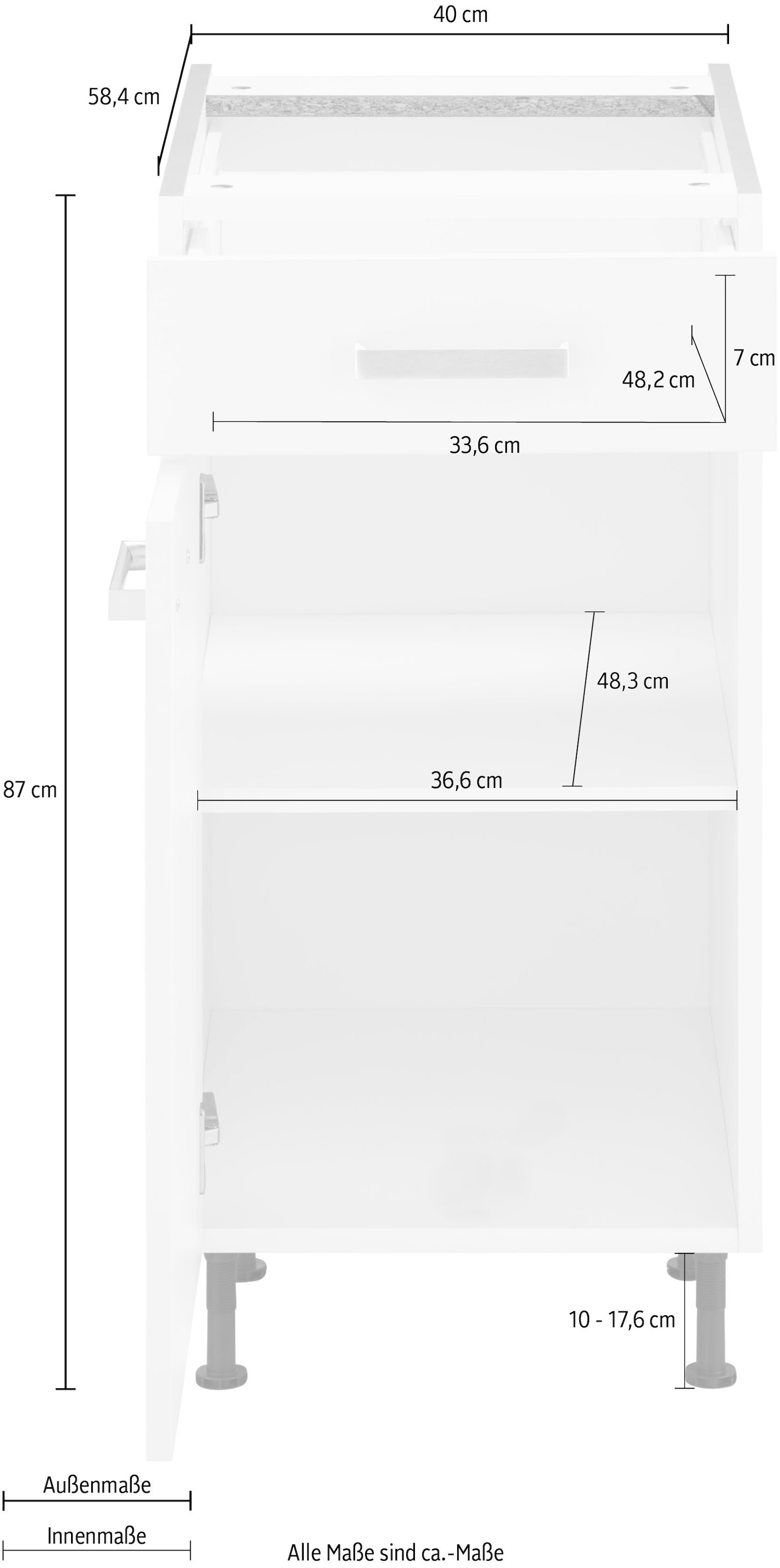 OPTIFIT Unterschrank »Parma«, Breite 40 cm