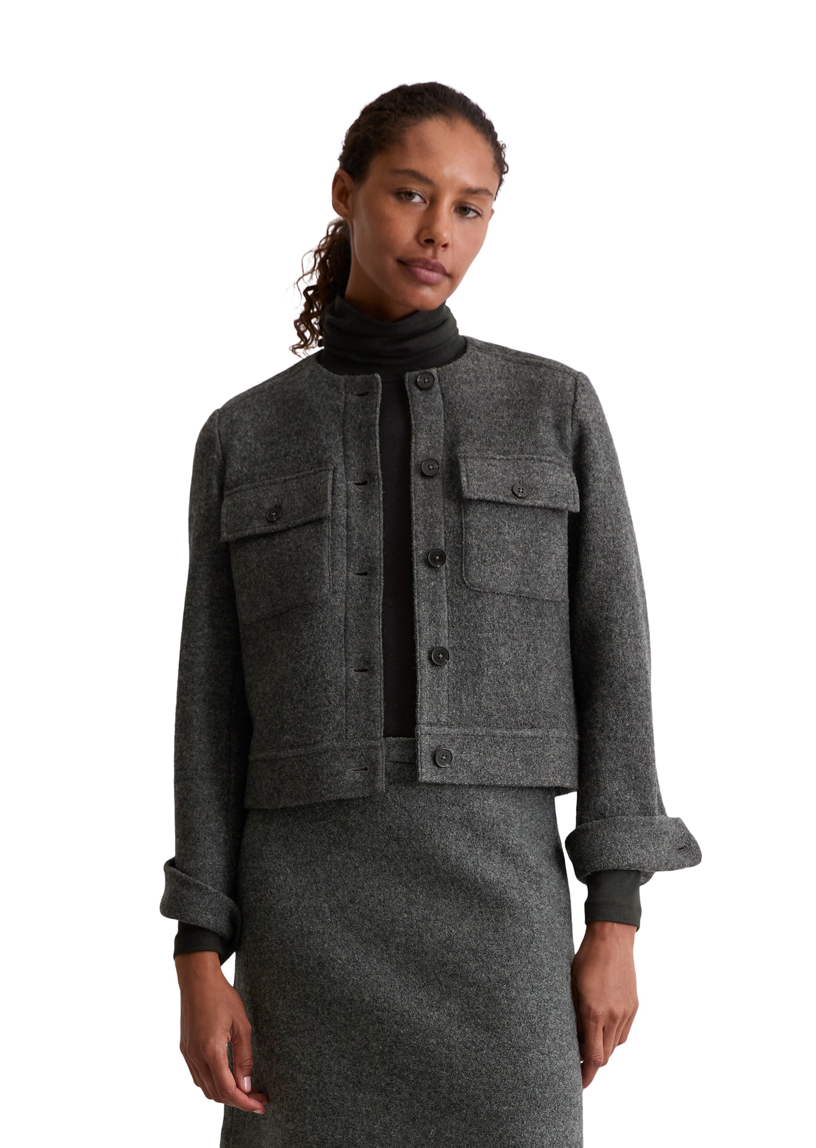 Marc OPolo Kurzjacke "aus Boiled Wool" günstig online kaufen