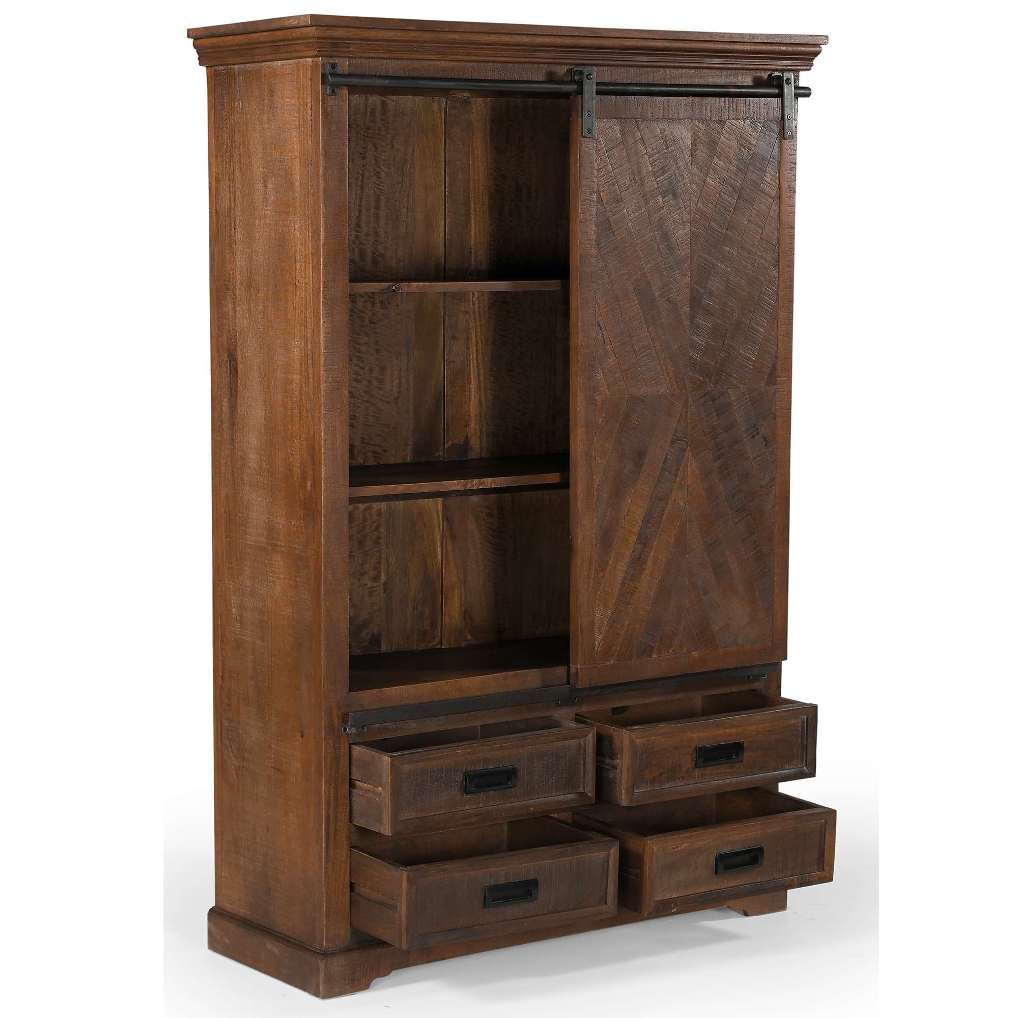 Home affaire Highboard »Don Barn« mit 1 Schiebetür, handgefertigt, Unika-Möbel, Breite 110 cm