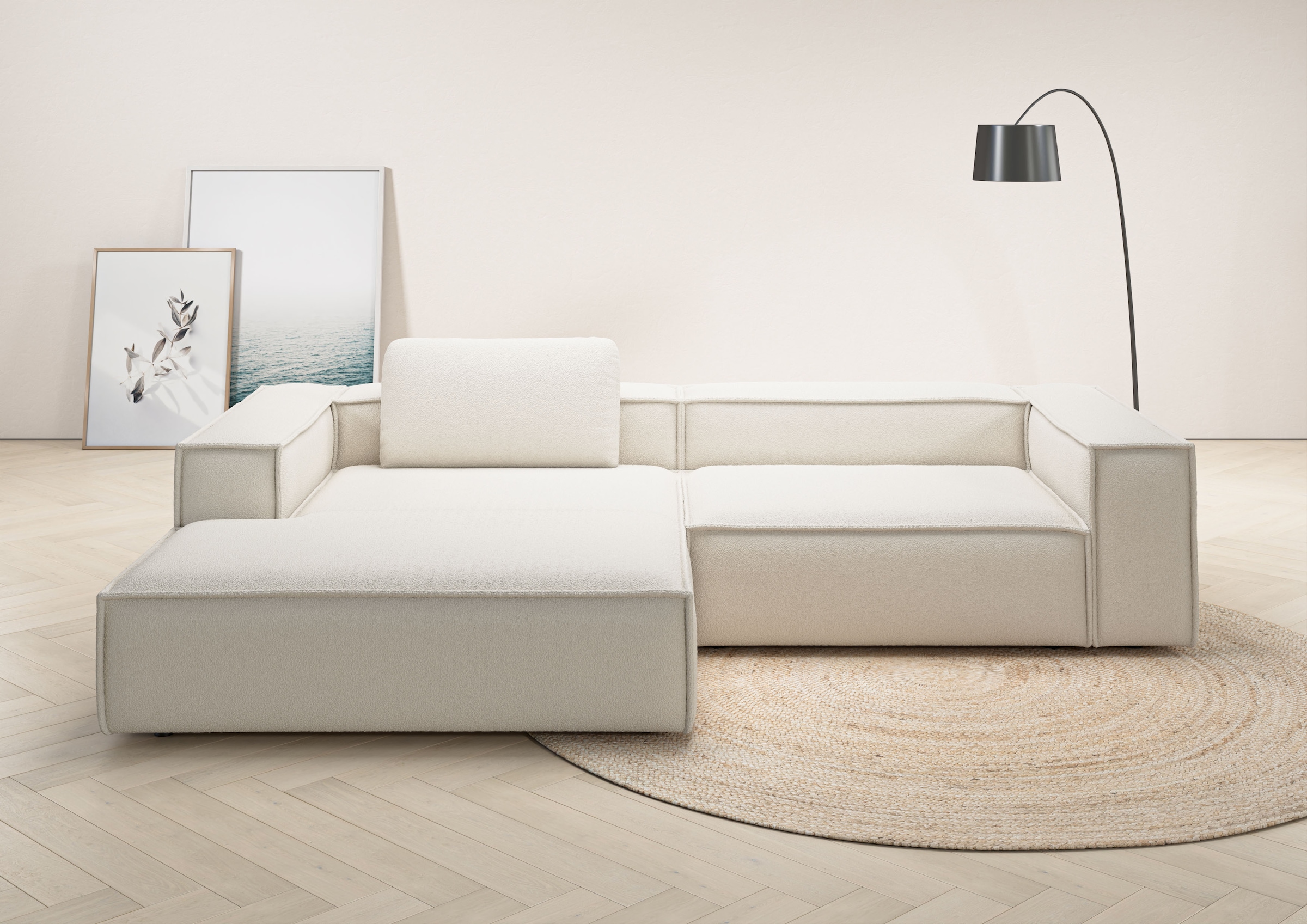 Home affaire Ecksofa "Watertown, modernes XXL L-Form, 306 cm breit" Großzüg günstig online kaufen