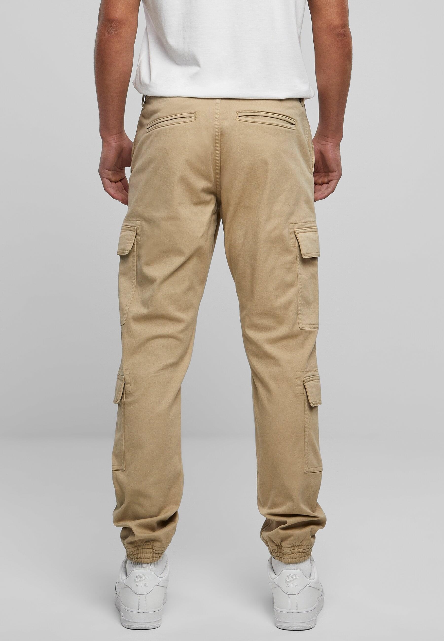 URBAN CLASSICS Stoffhose »Urban Classics Herren Double Cargo Twill Jogging Pants«, (1 tlg.)