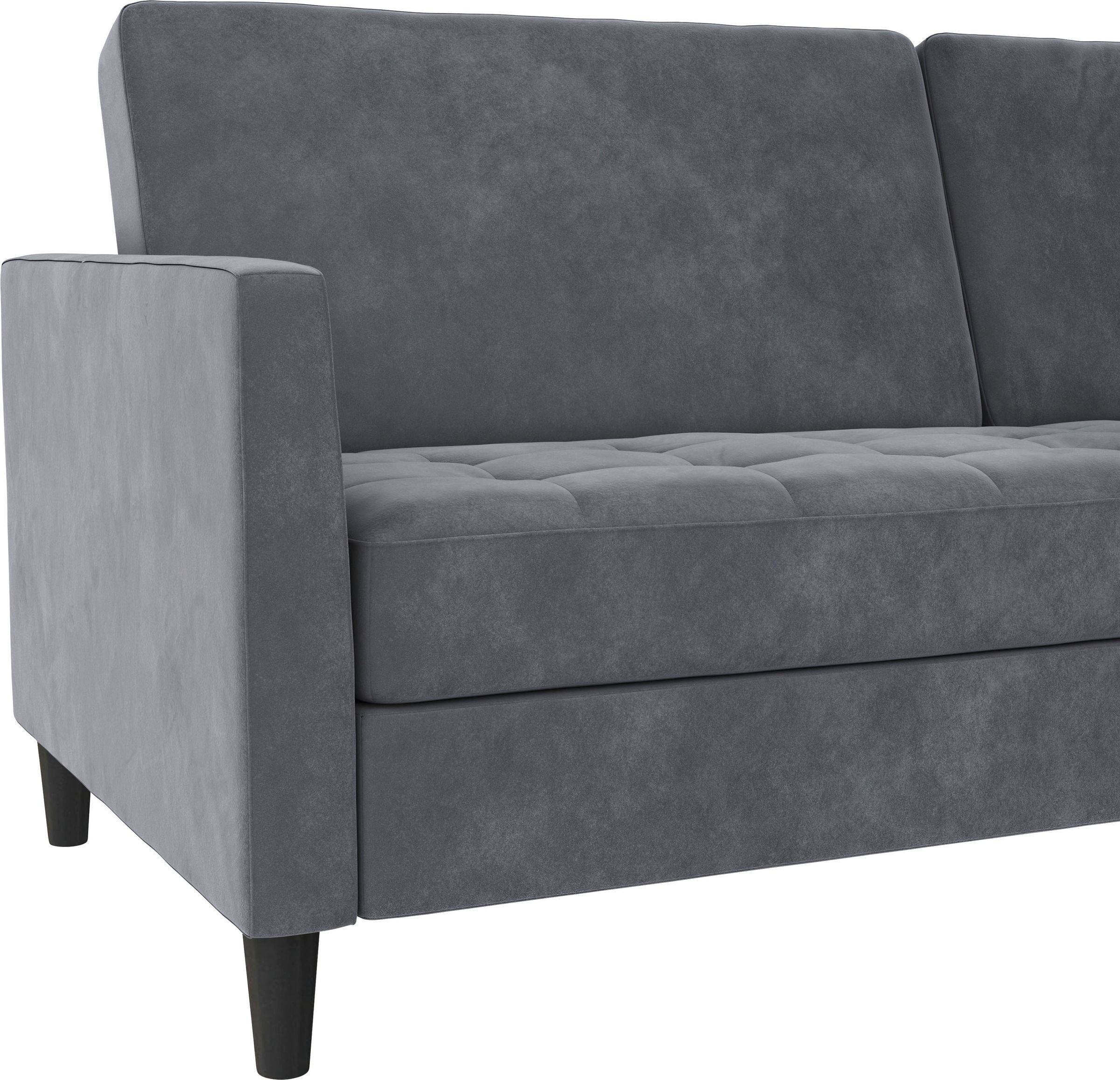 Dorel Home 3-Sitzer »Presley«, Sofa mit Bett-Funktion und verstellbarer Rückenlehne