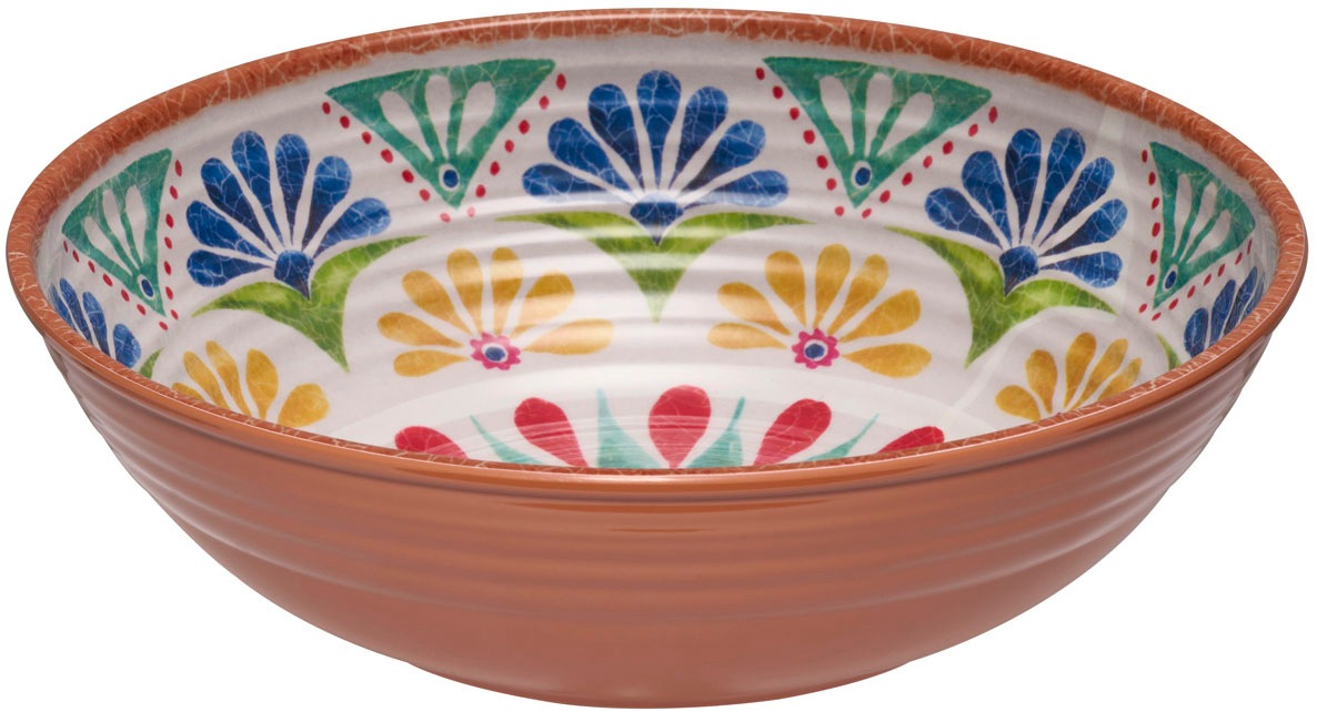 APS Schale "Schüssel "ARABESQUE", Ø 24 cm, Höhe ca. 7 cm, 1,5 Liter", Ø 24cmterrakotta, dekor, Schüsseln, aus Melamin