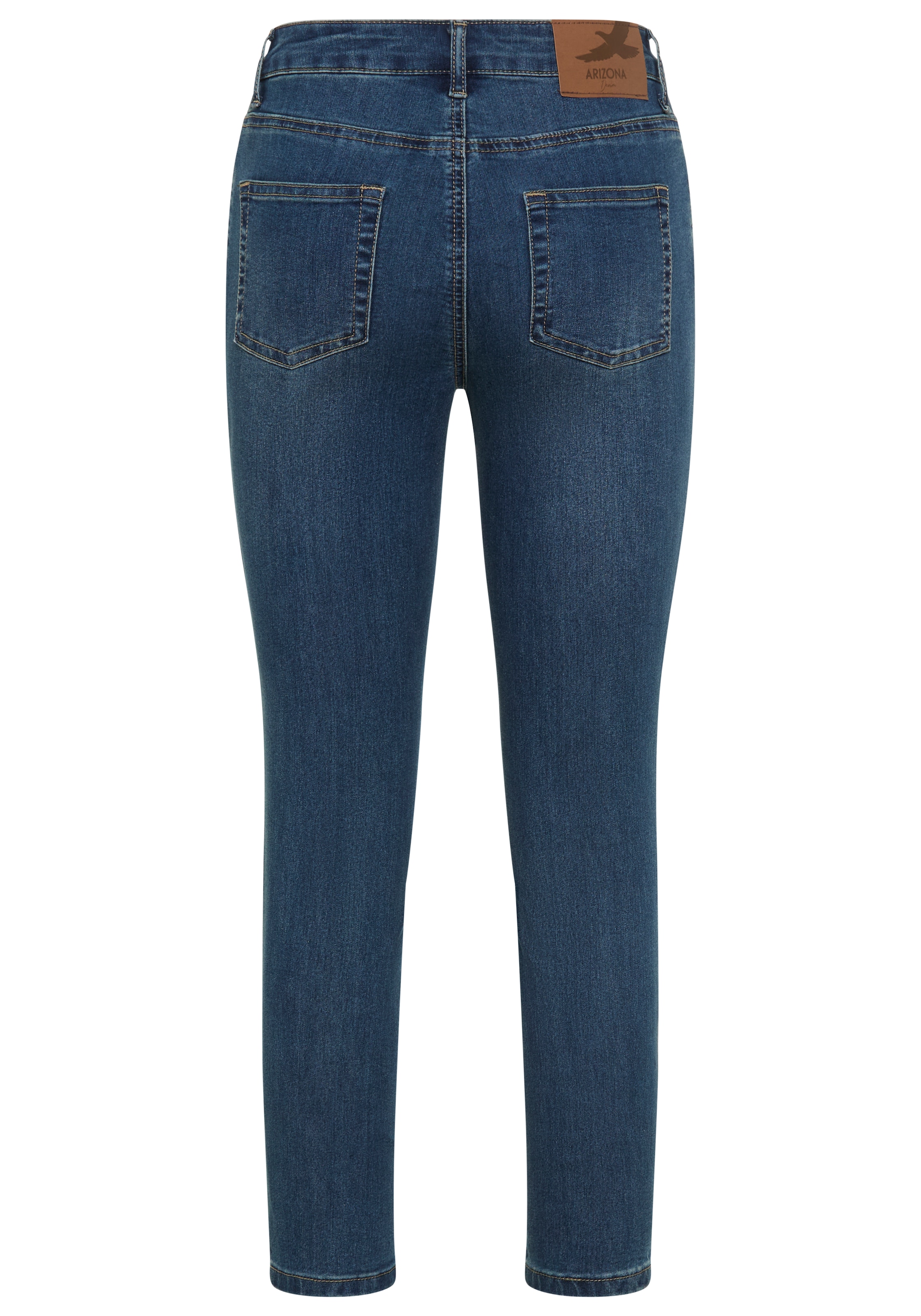 Arizona 7/8-Jeans »Shaping«, eng anliegend, Röhrenjeans, Used-Waschung, High-Waist, 7/8-Länge